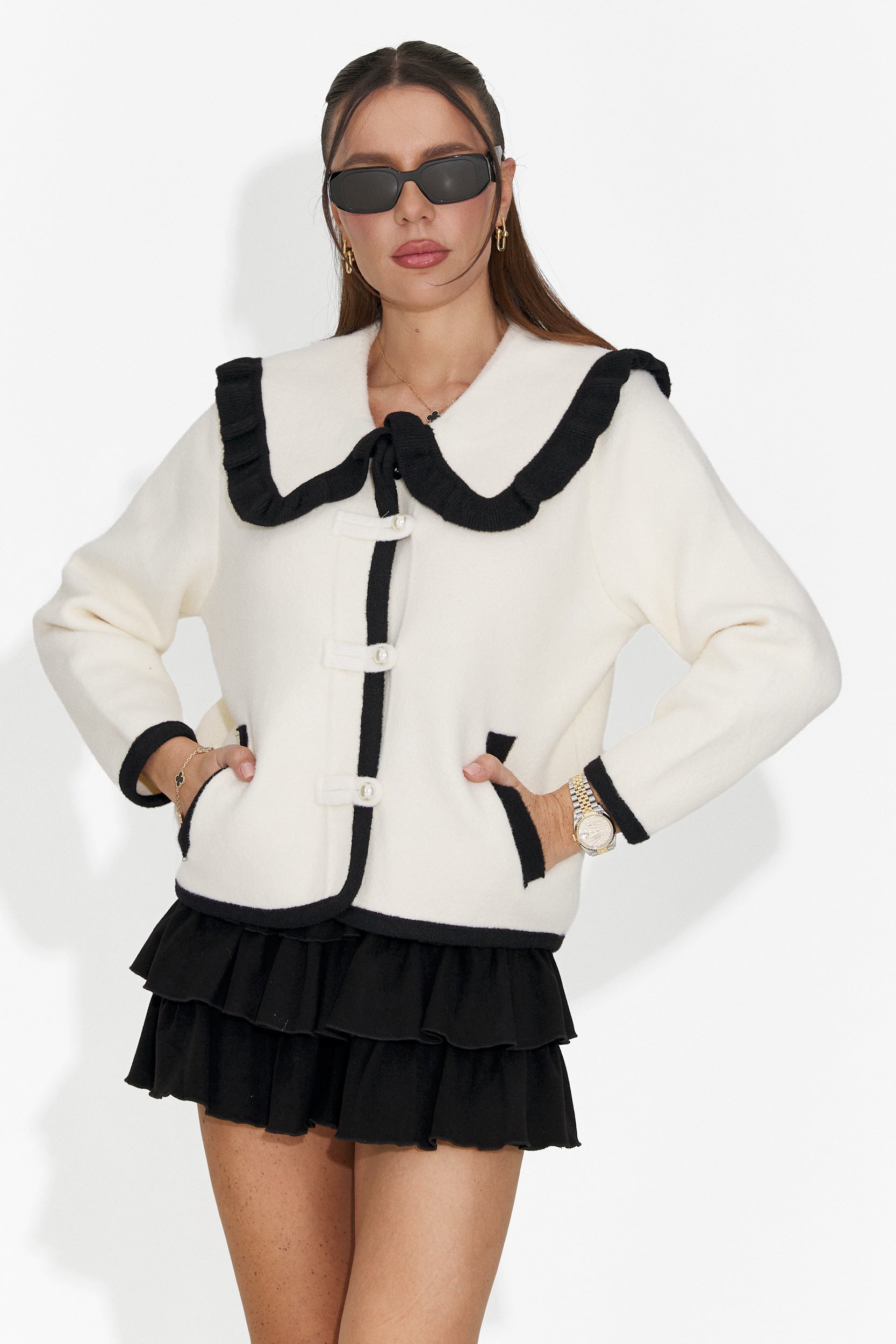 Veste femme élégante crème Aimea Bogas