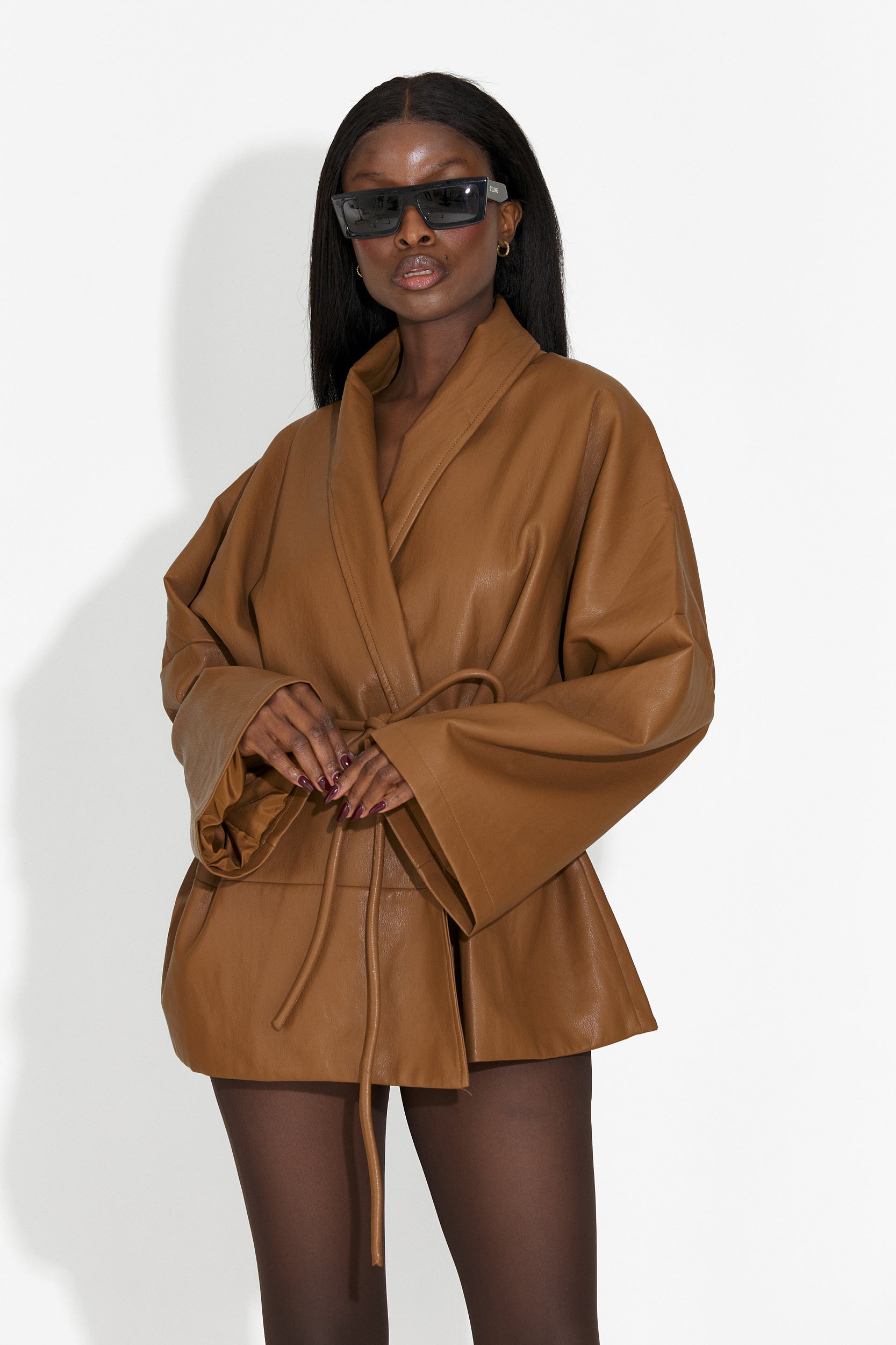 Wandia Bogas Elegant Sea Blue Ladies Jacket