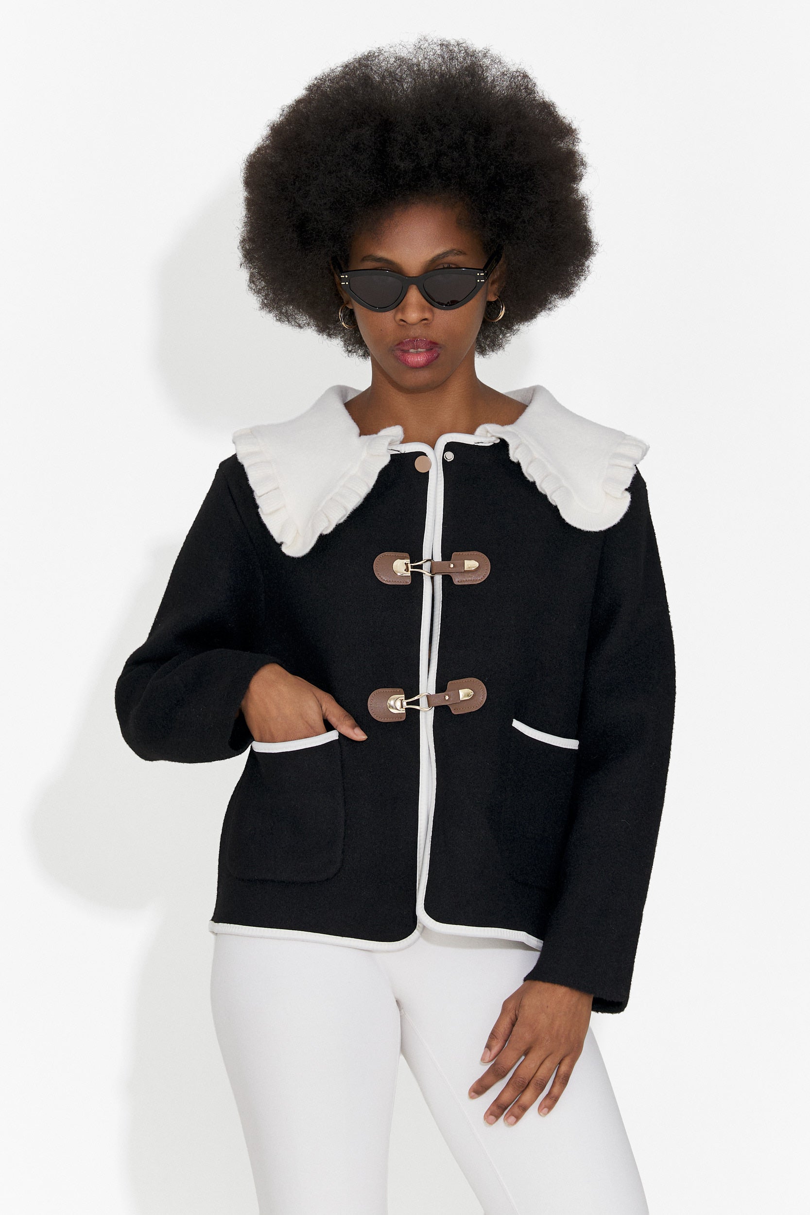 Veste femme élégante noire Atila Bogas