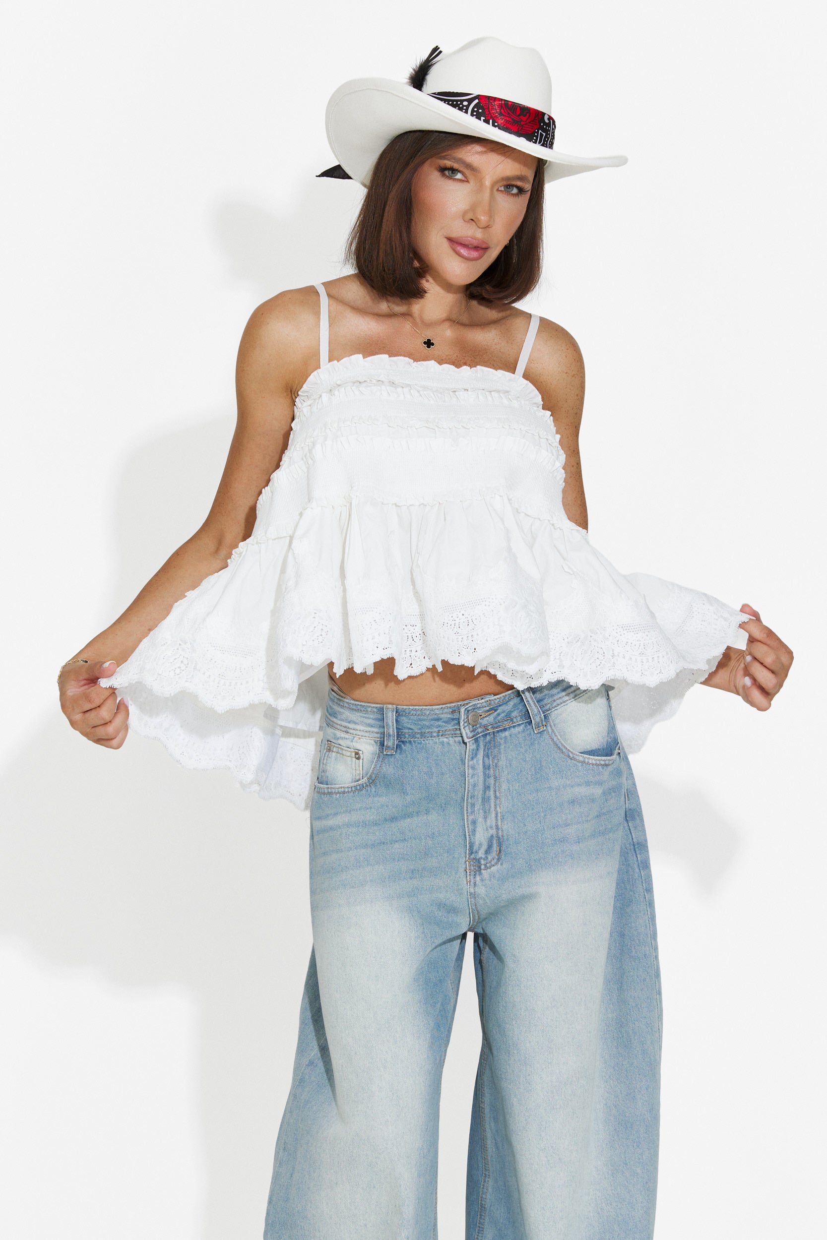 Camiseta de mujer casual blanca Elodia Bogas