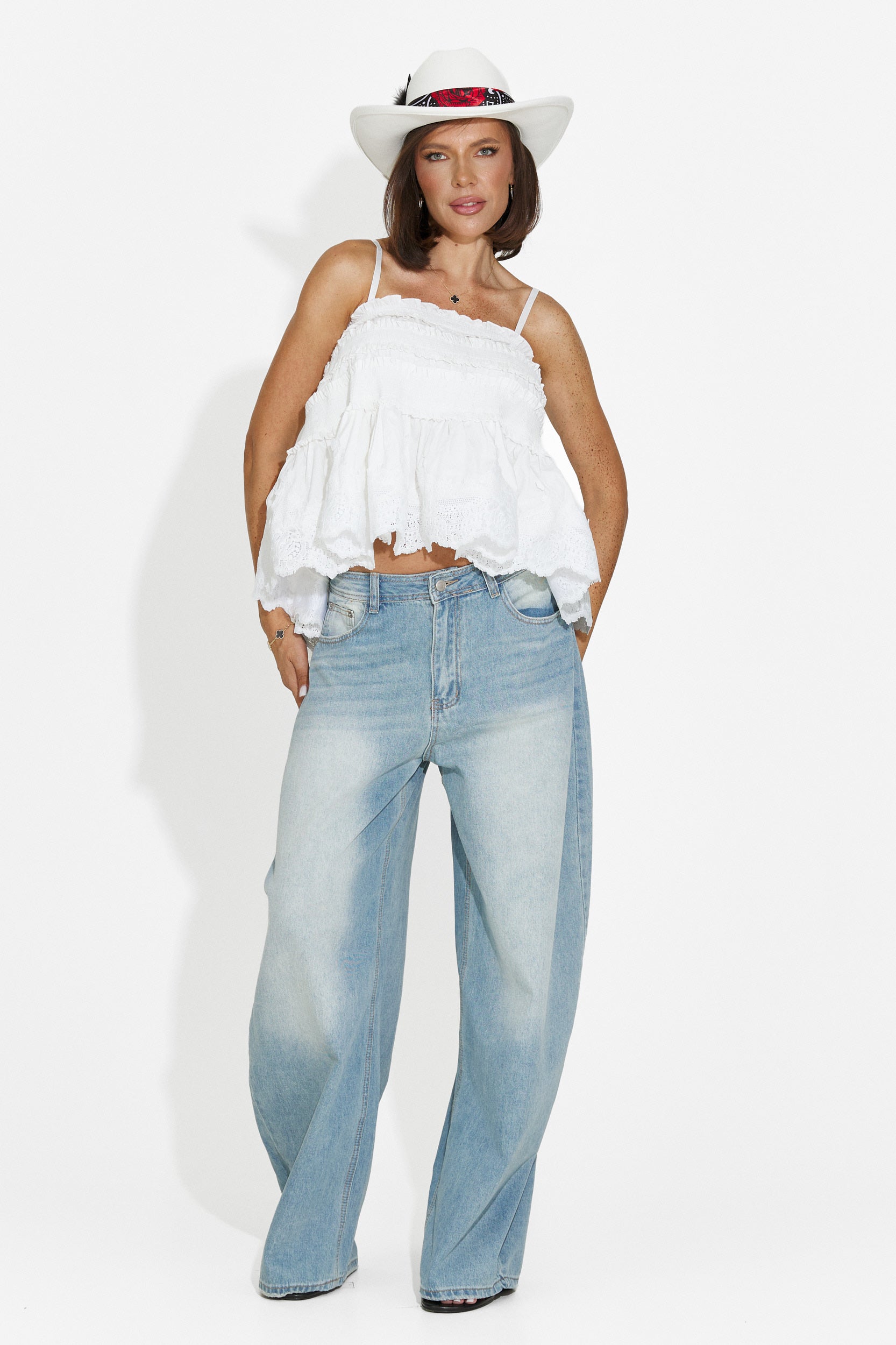 Camiseta de mujer casual blanca Elodia Bogas