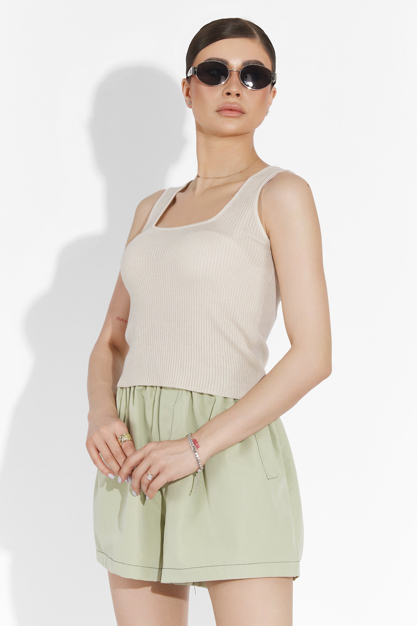 Lässiges beige Damen Tanktop Valserde Bogas