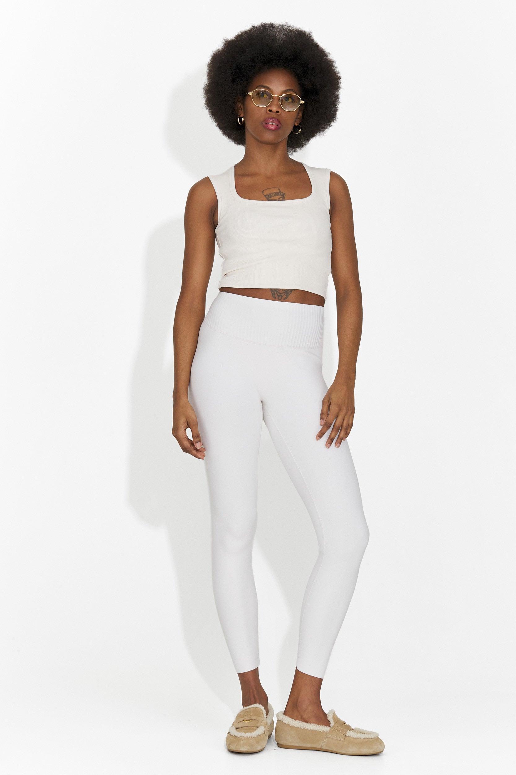 Veliria Bogas Príležitostný Krémový Dámsky Top bez Rukávov