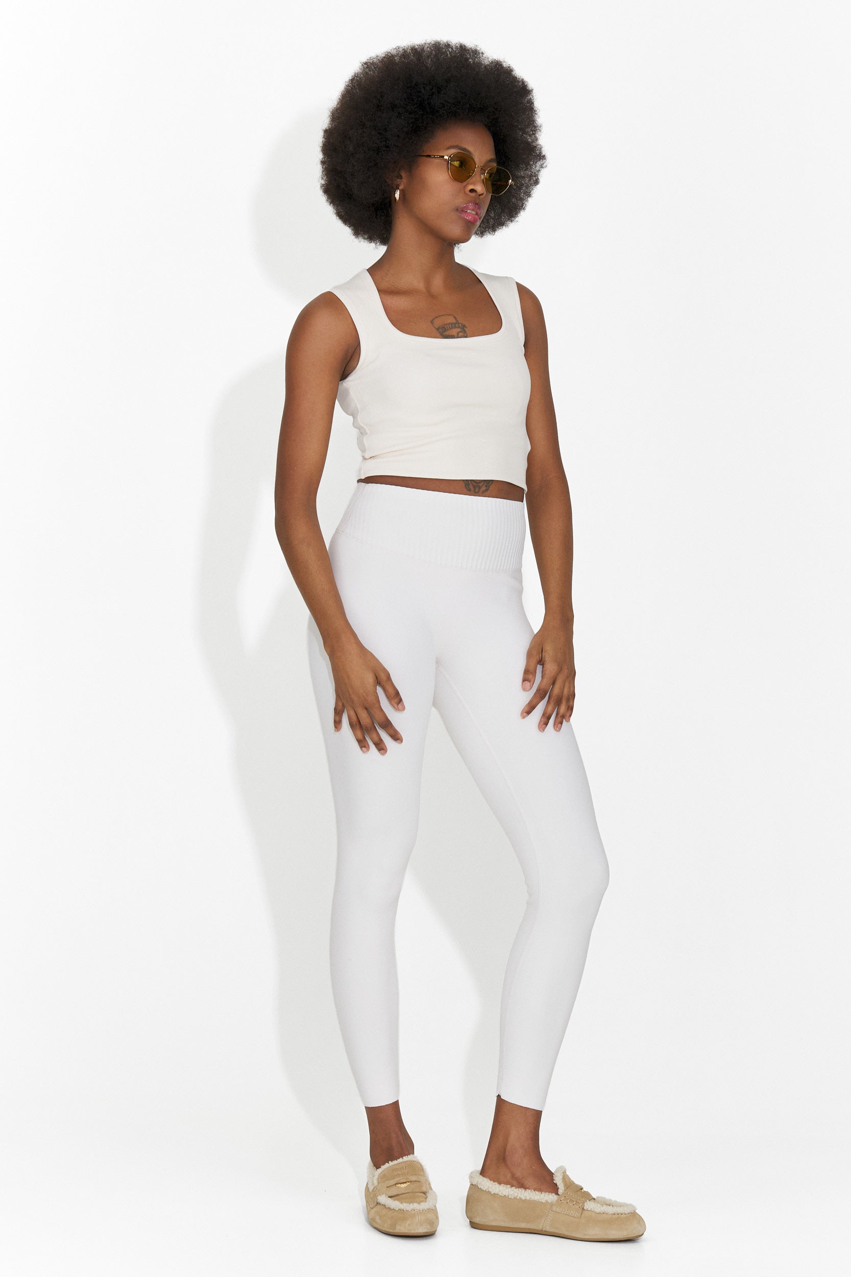 Veliria Bogas Príležitostný Krémový Dámsky Top bez Rukávov