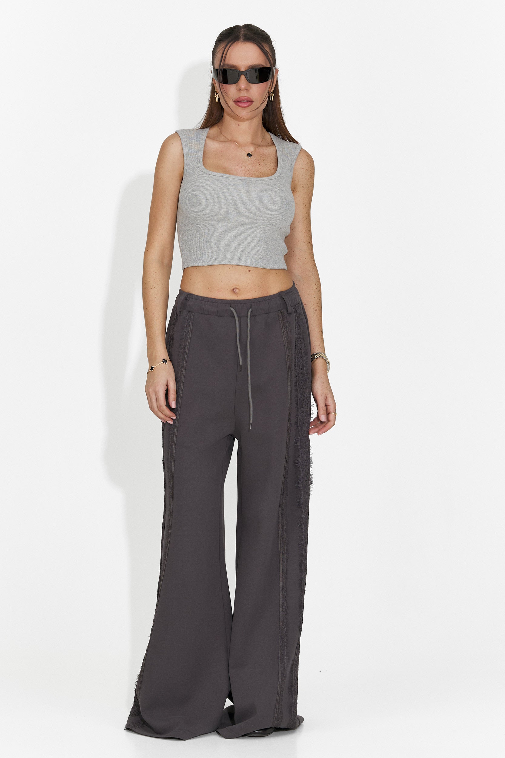 Veliria Bogas Ženska Siva Ležerna Majica Bez Rukava