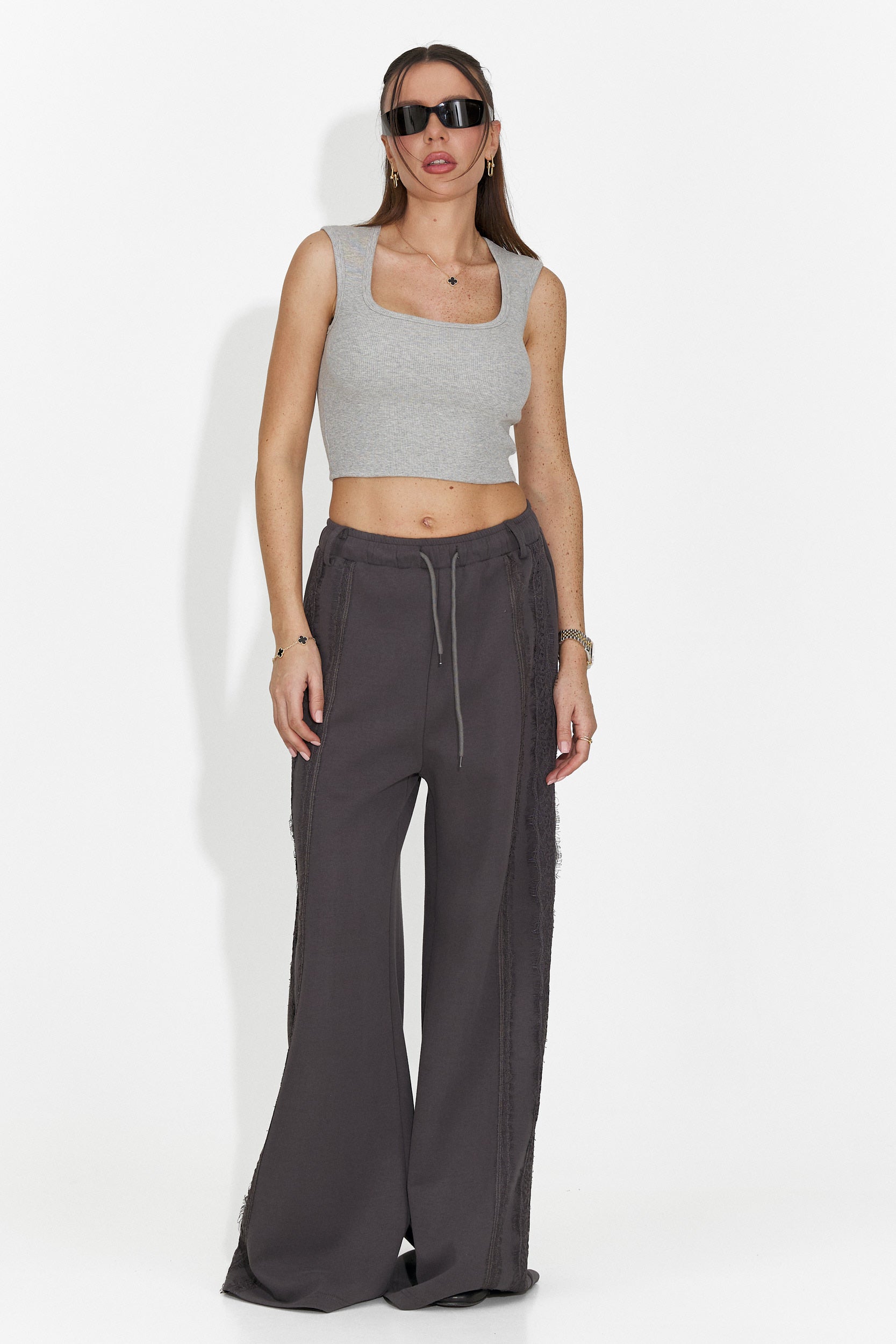 Veliria Bogas Ženska Siva Ležerna Majica Bez Rukava