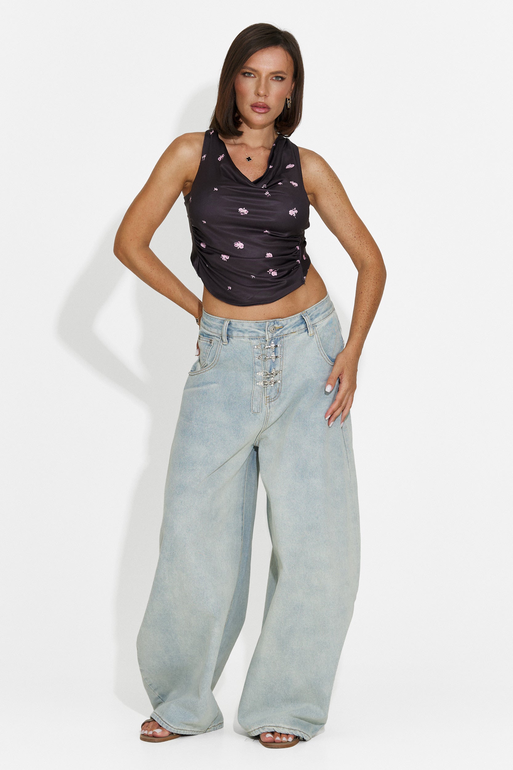 Camiseta sin mangas de mujer casual negra Cozya Bogas