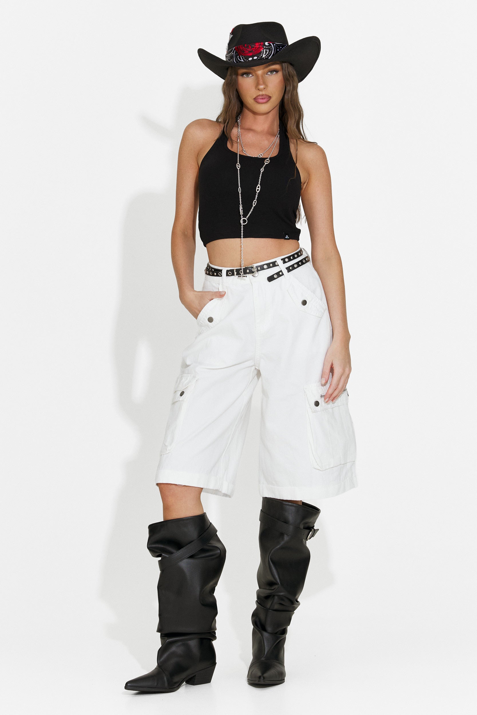 Camiseta de mujer casual negra Fliter Bogas