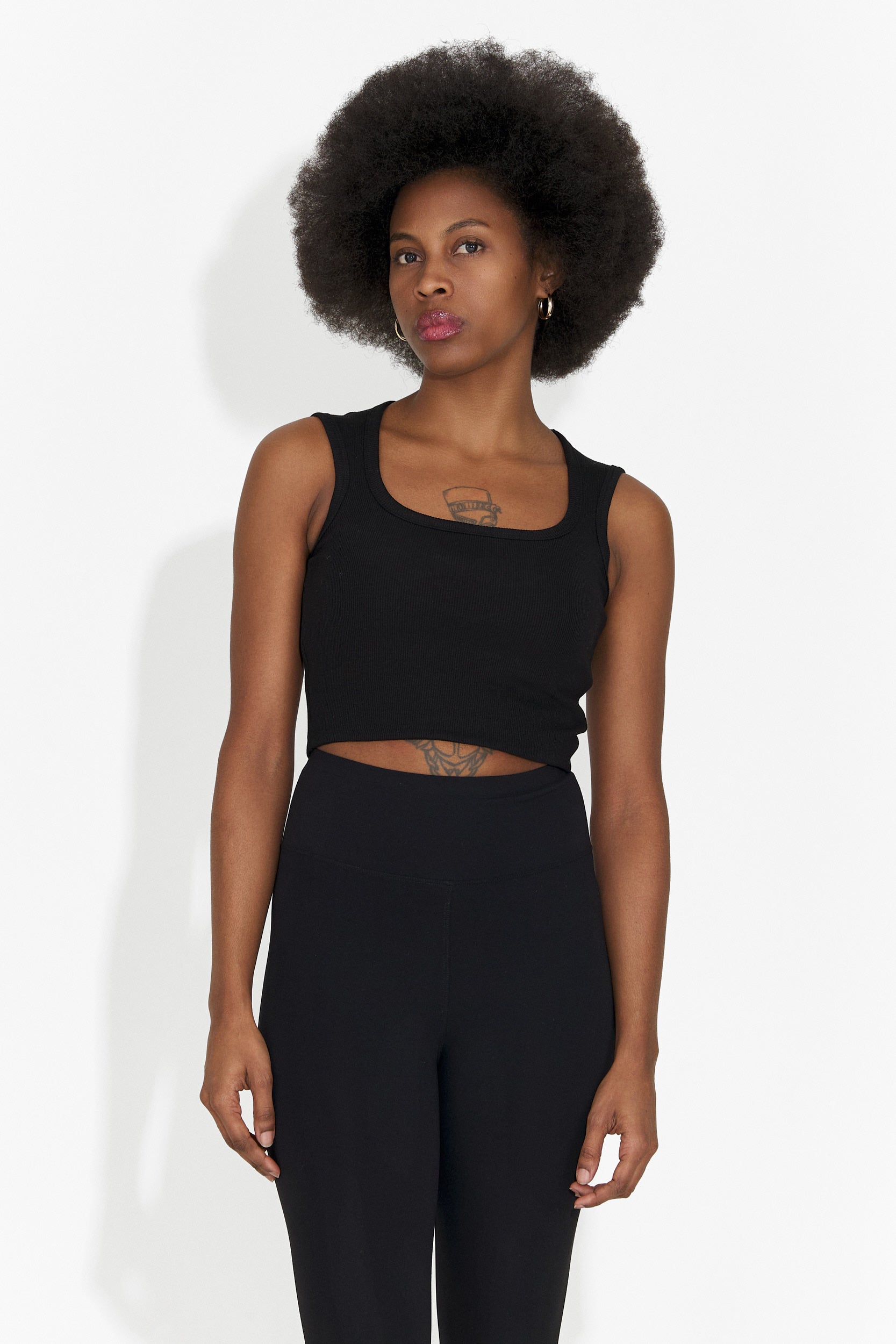 Veliria Bogas ležerna crna ženska majica bez rukava