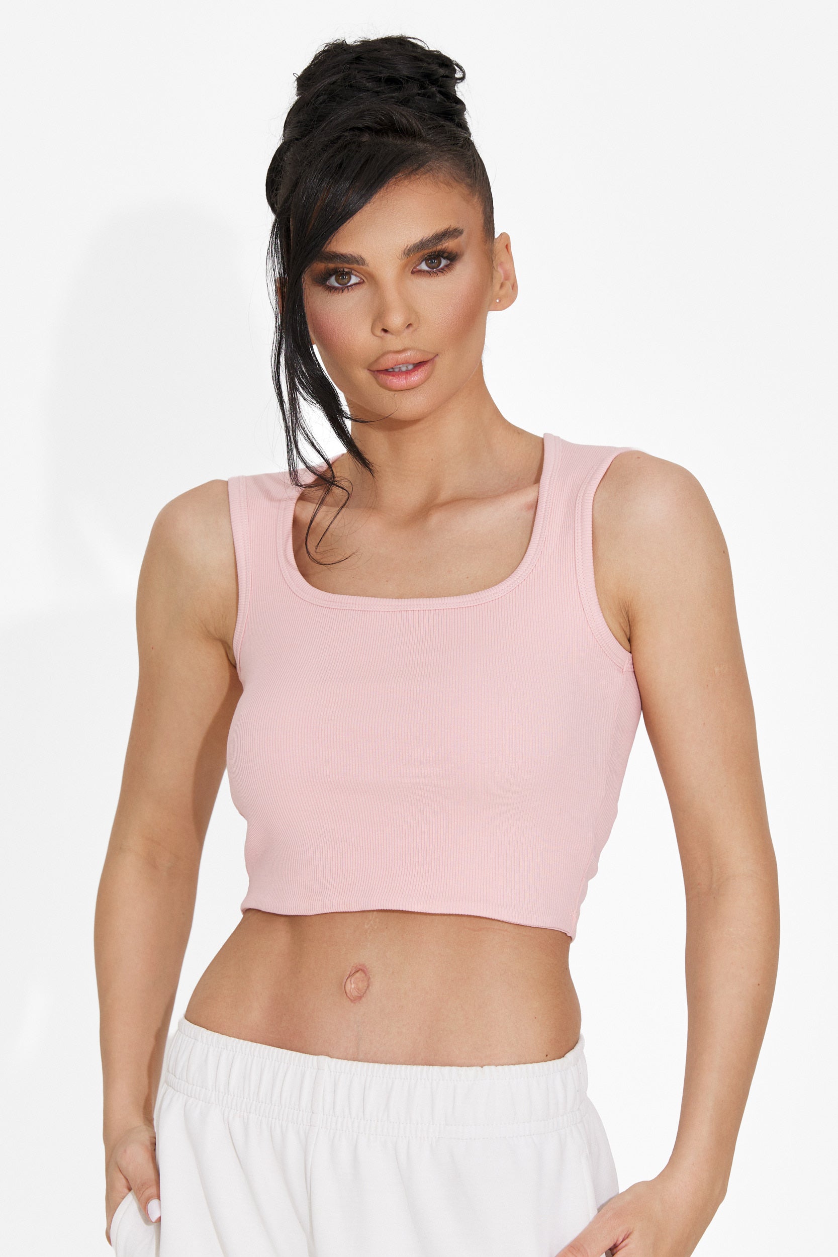 Veliria Bogas Casualowy Różowy Top Damski bez Rękawów