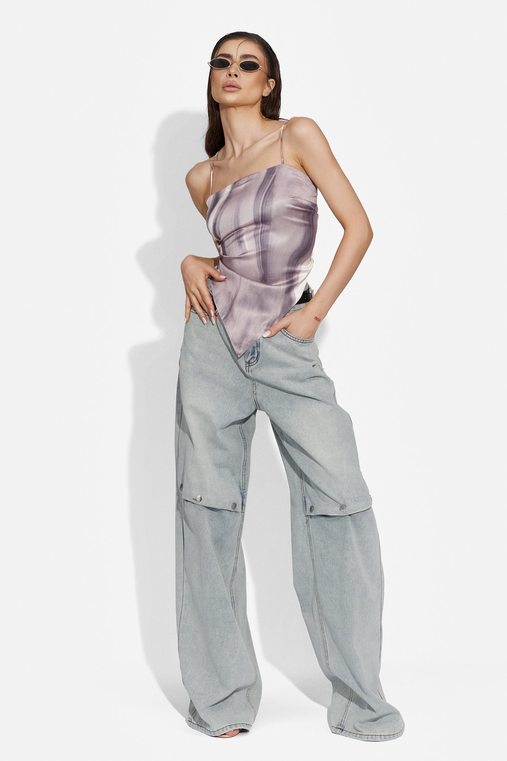 Elegant Grey Ladies' Bodysuit by Cerfas Bogas