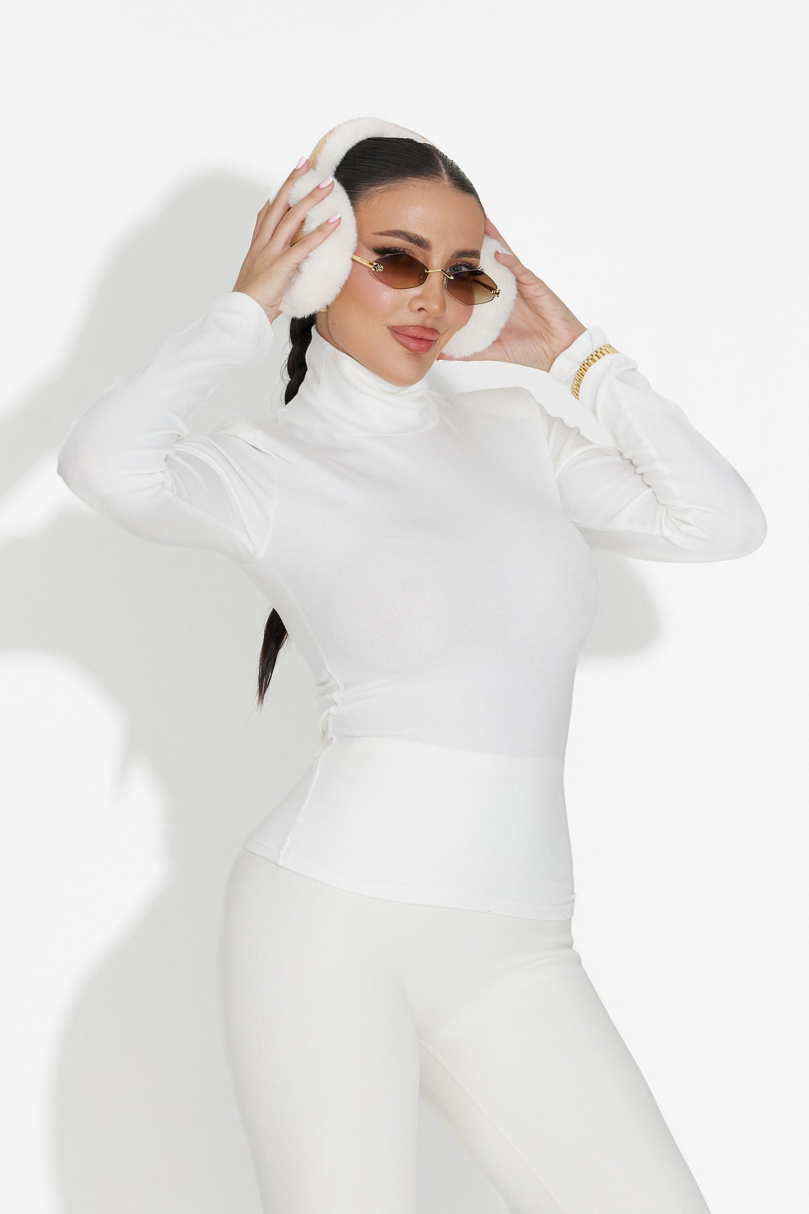 Biała casualowa bluzka damska Oziana Bogas