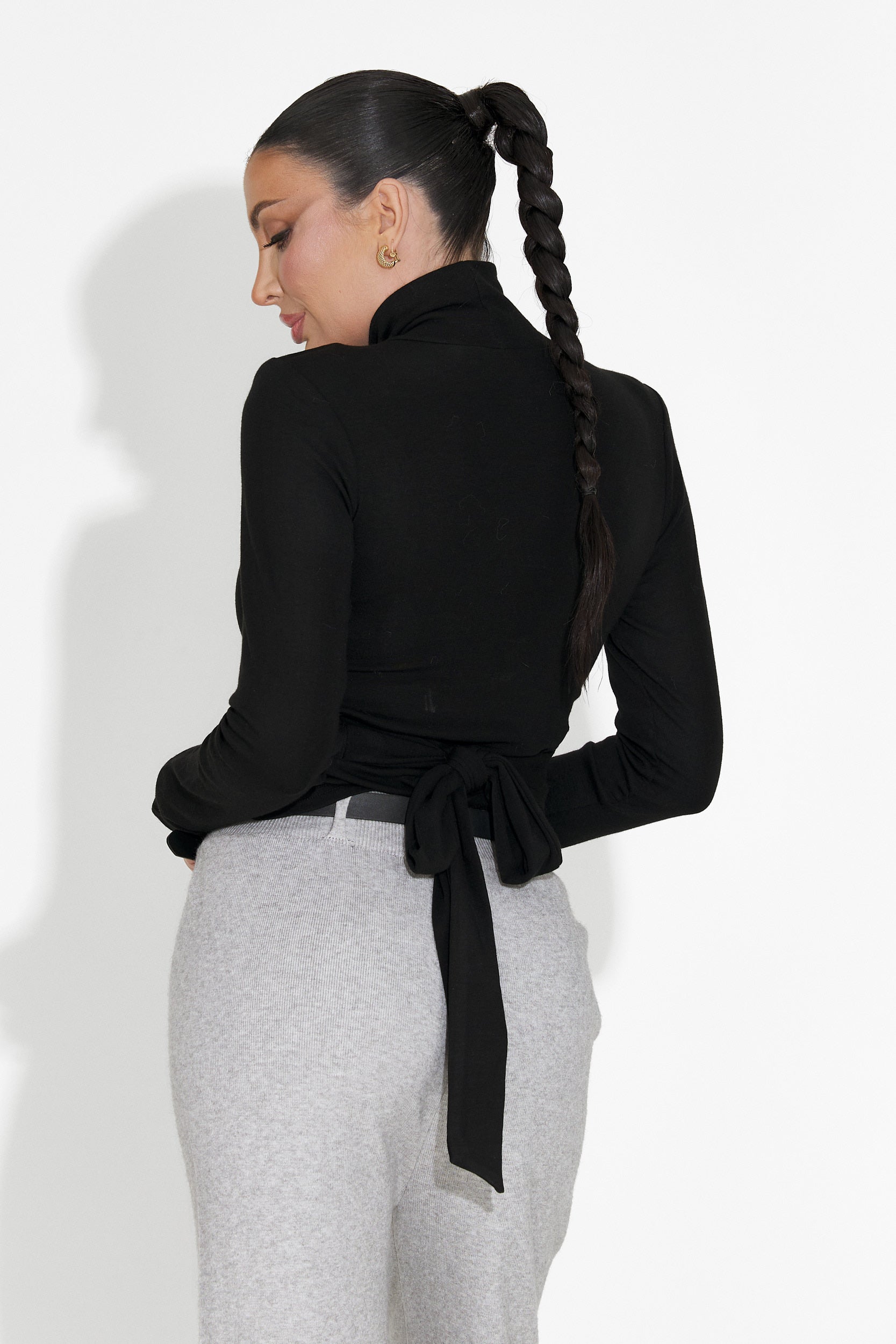 Svart casual damtröja Oziana Bogas