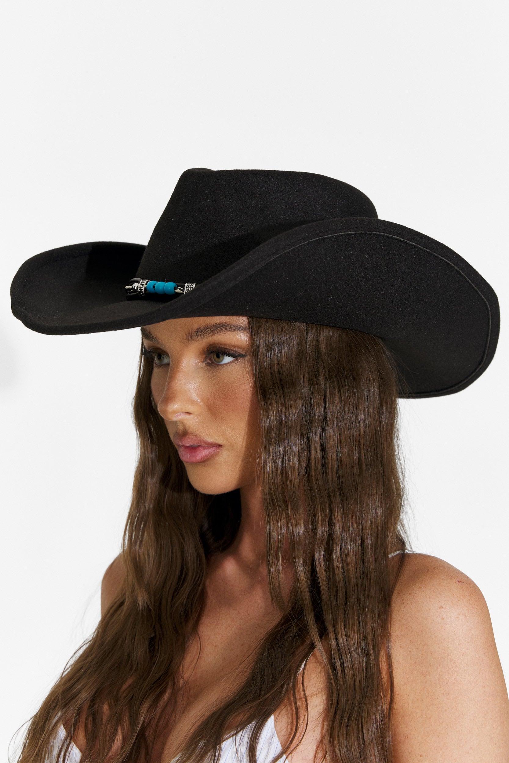 Sombrero de mujer casual negro Darvela Bogas