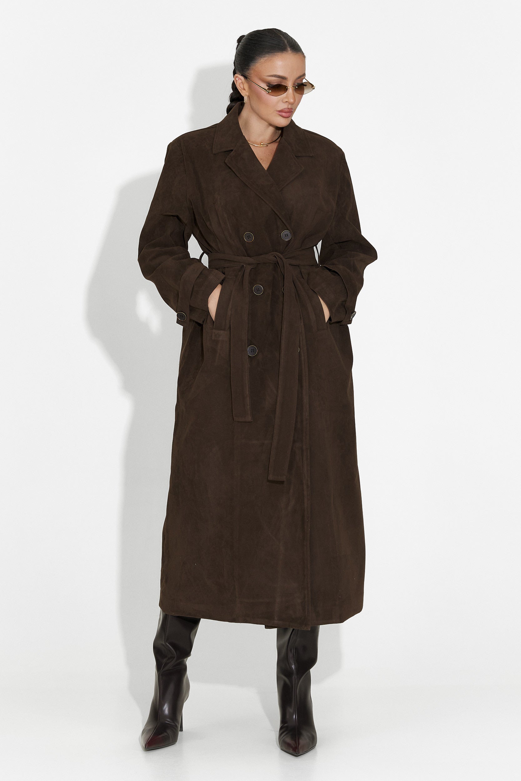 Elegant brown Seliora Bogas women's coat