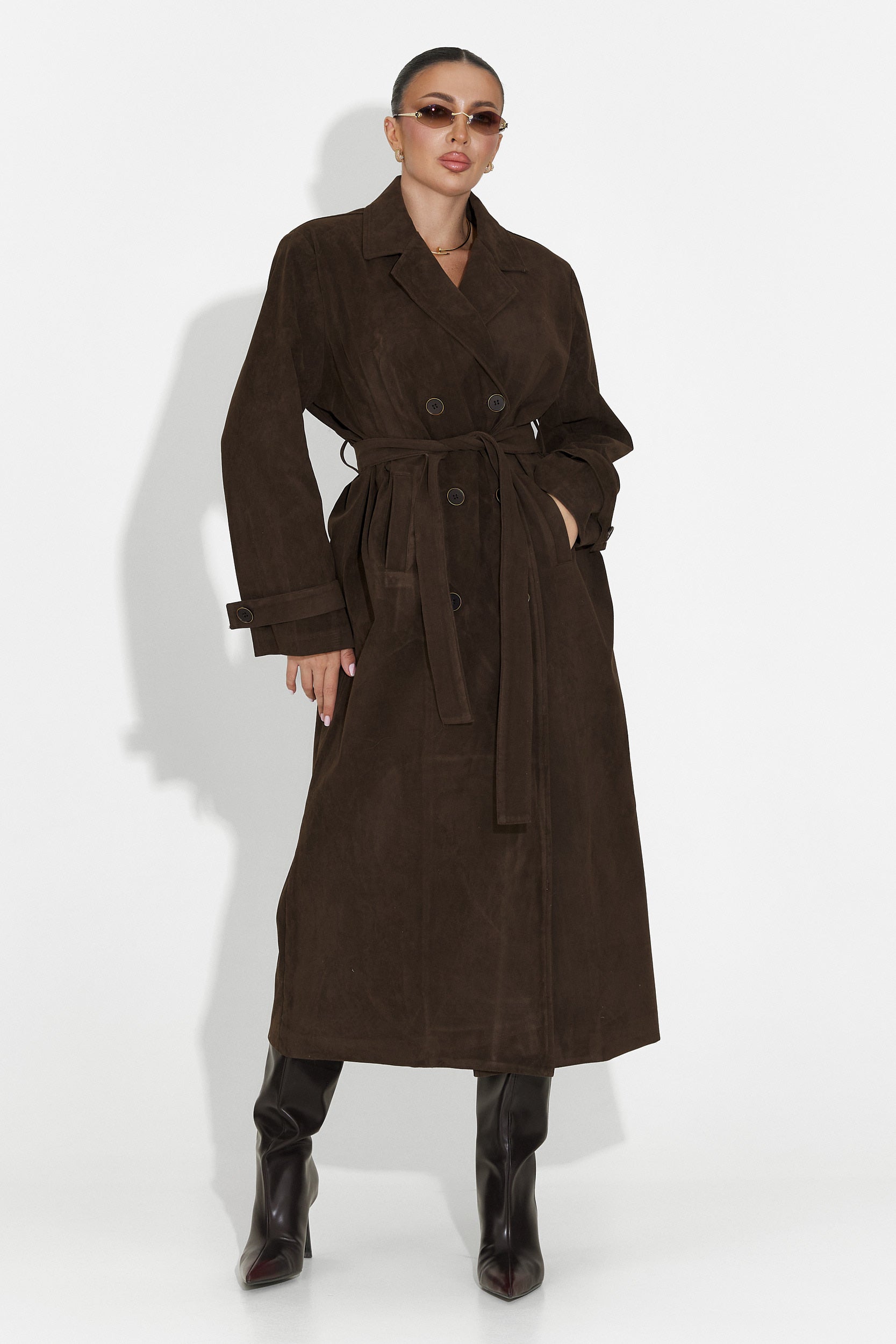 Elegant brown Seliora Bogas women's coat