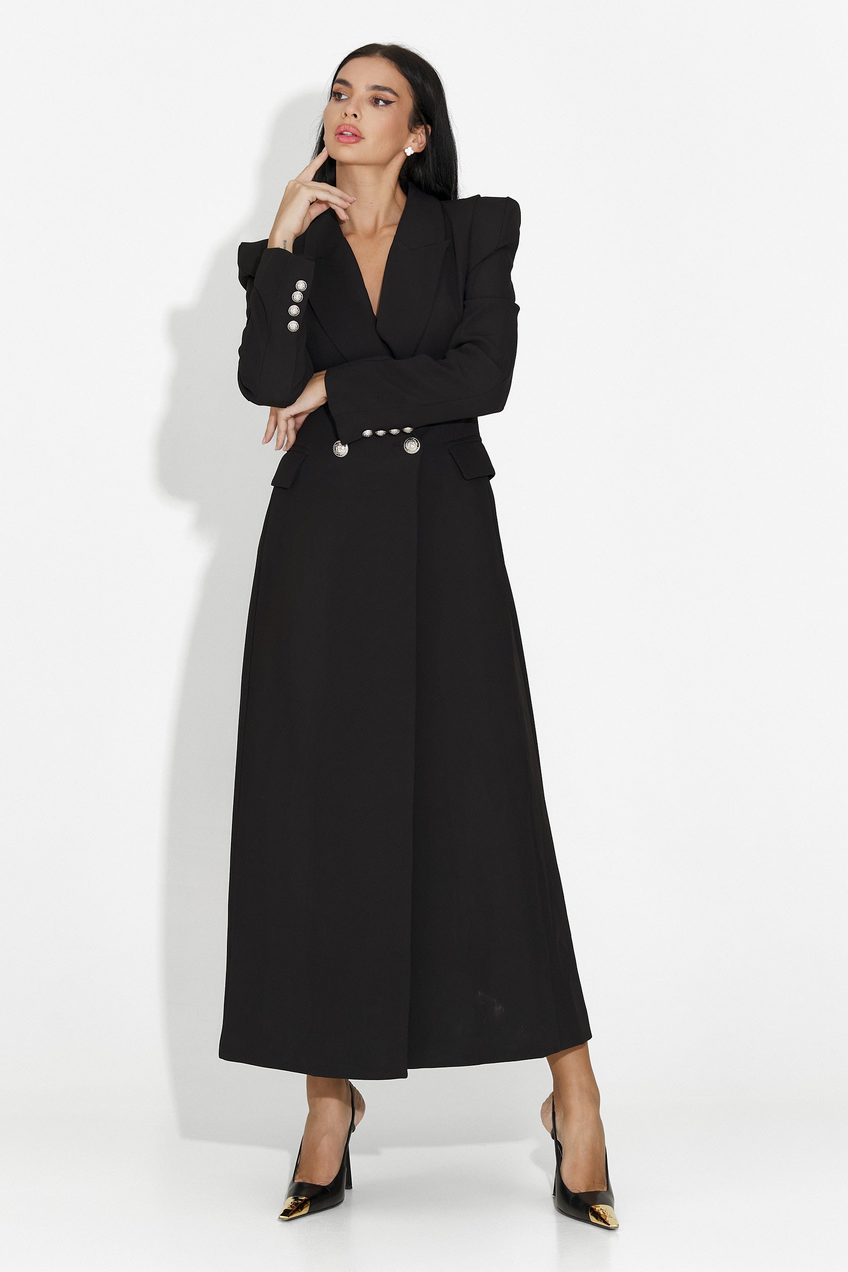 Elegant svart damkappa Ilisha Bogas