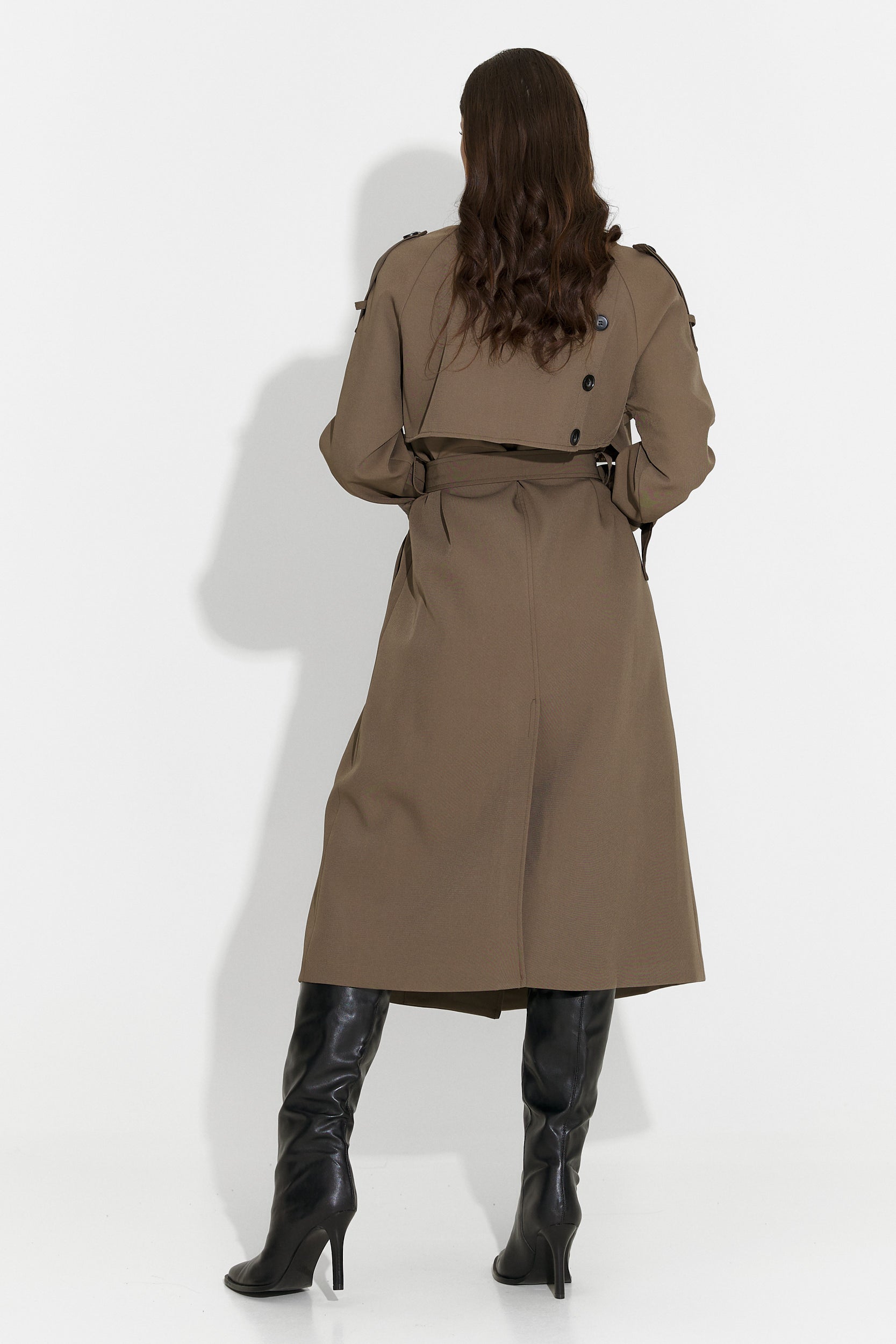 Long brown women's coat Daine Bogas