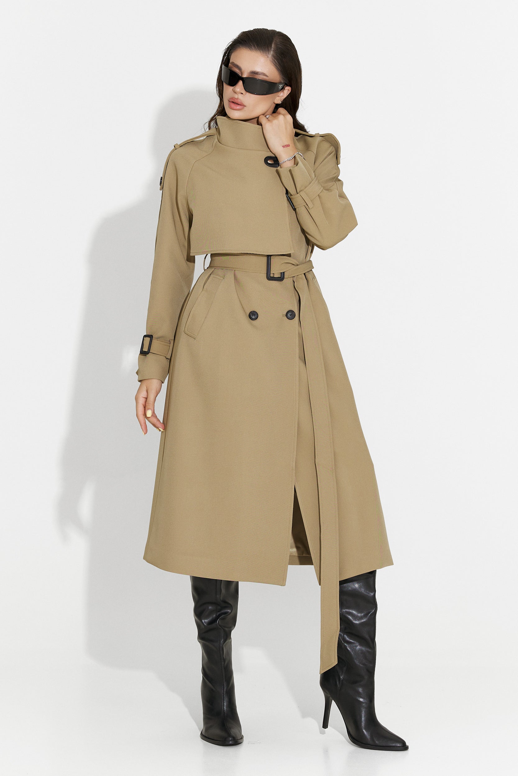 Misena Bogas Long Brown Ladies Coat