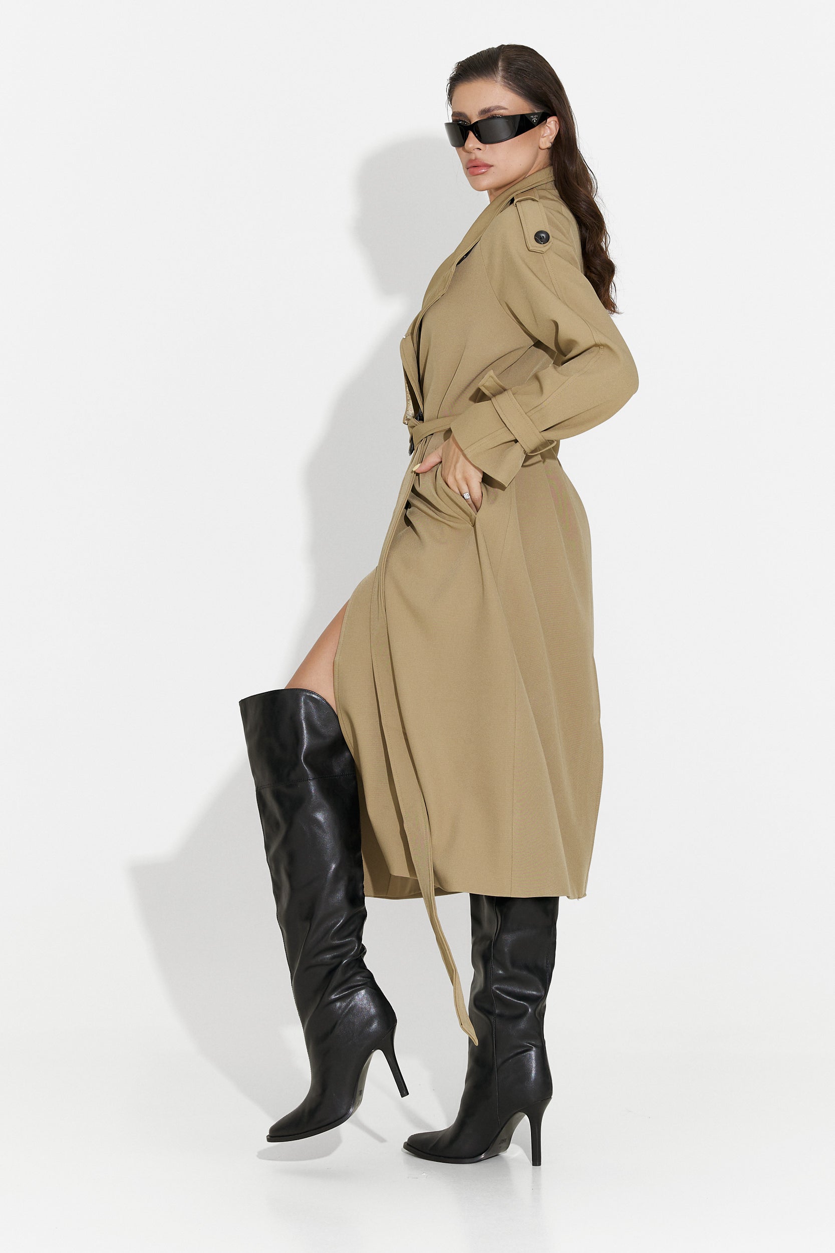 Cappotto Lungo Marrone da Donna di Misena Bogas