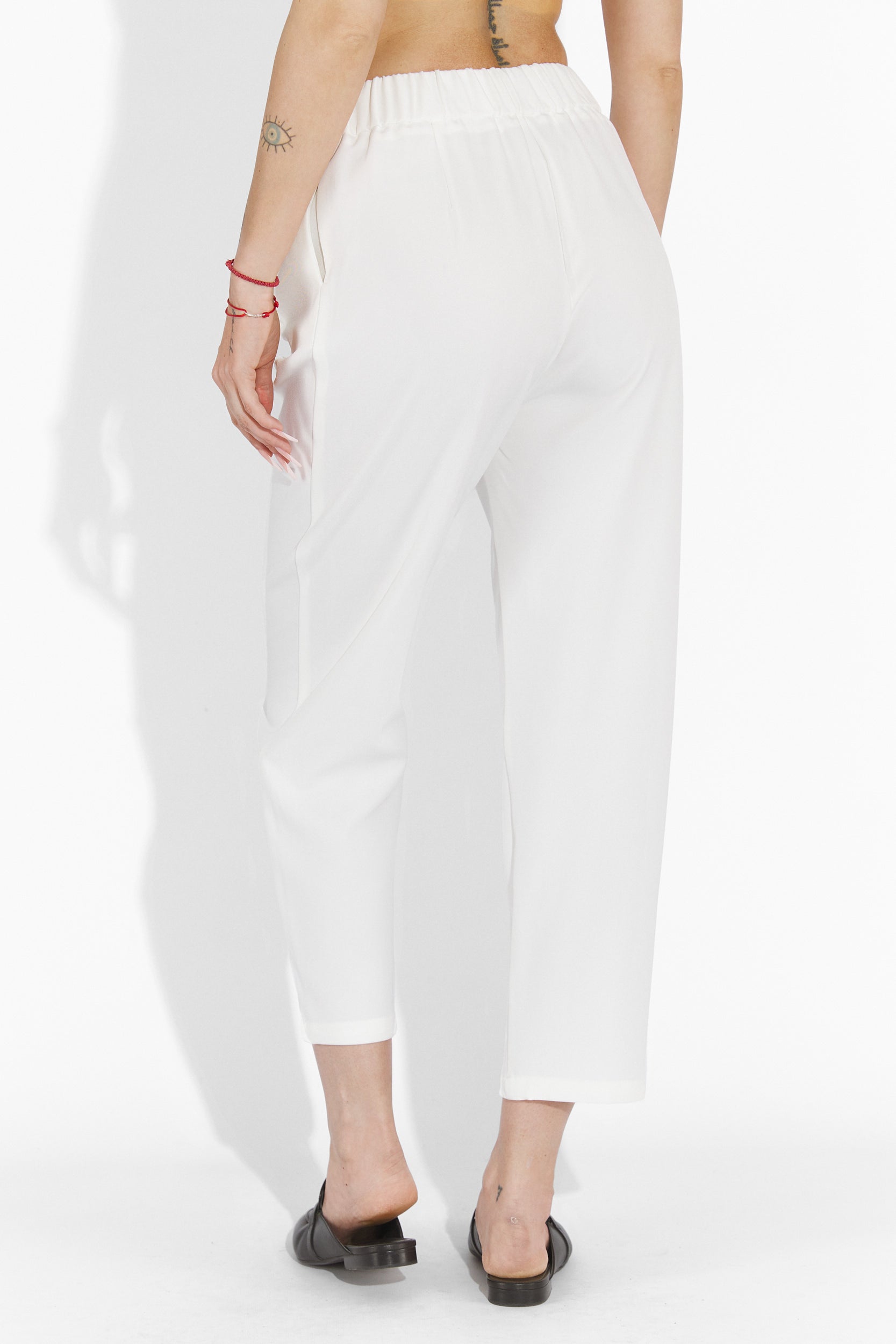 Alvaro Bogas white casual women's trousers