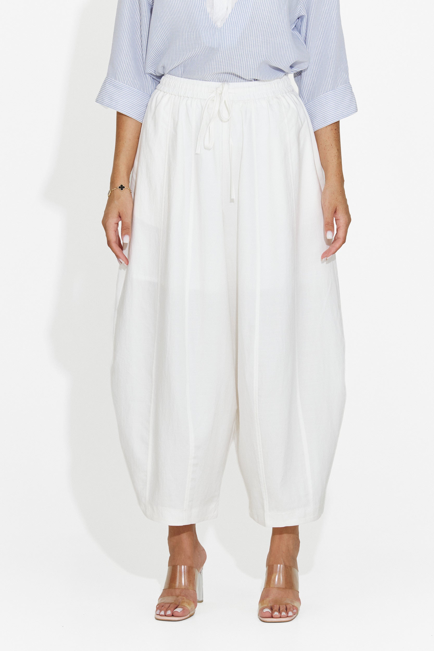 Women's casual white pants Eusepia Bogas