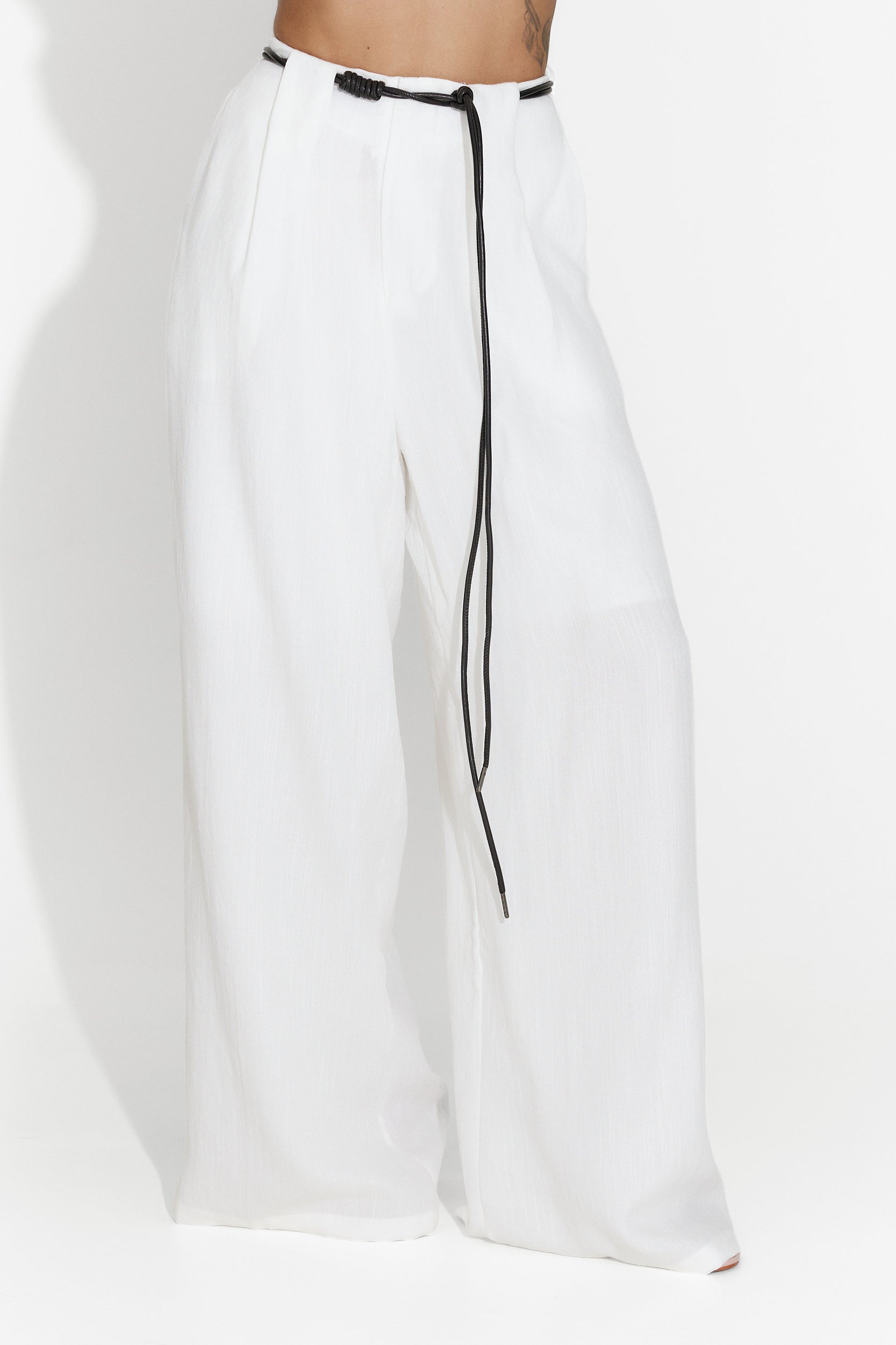 Γυναικείες casual λευκές παντελόνες Mason Bogas