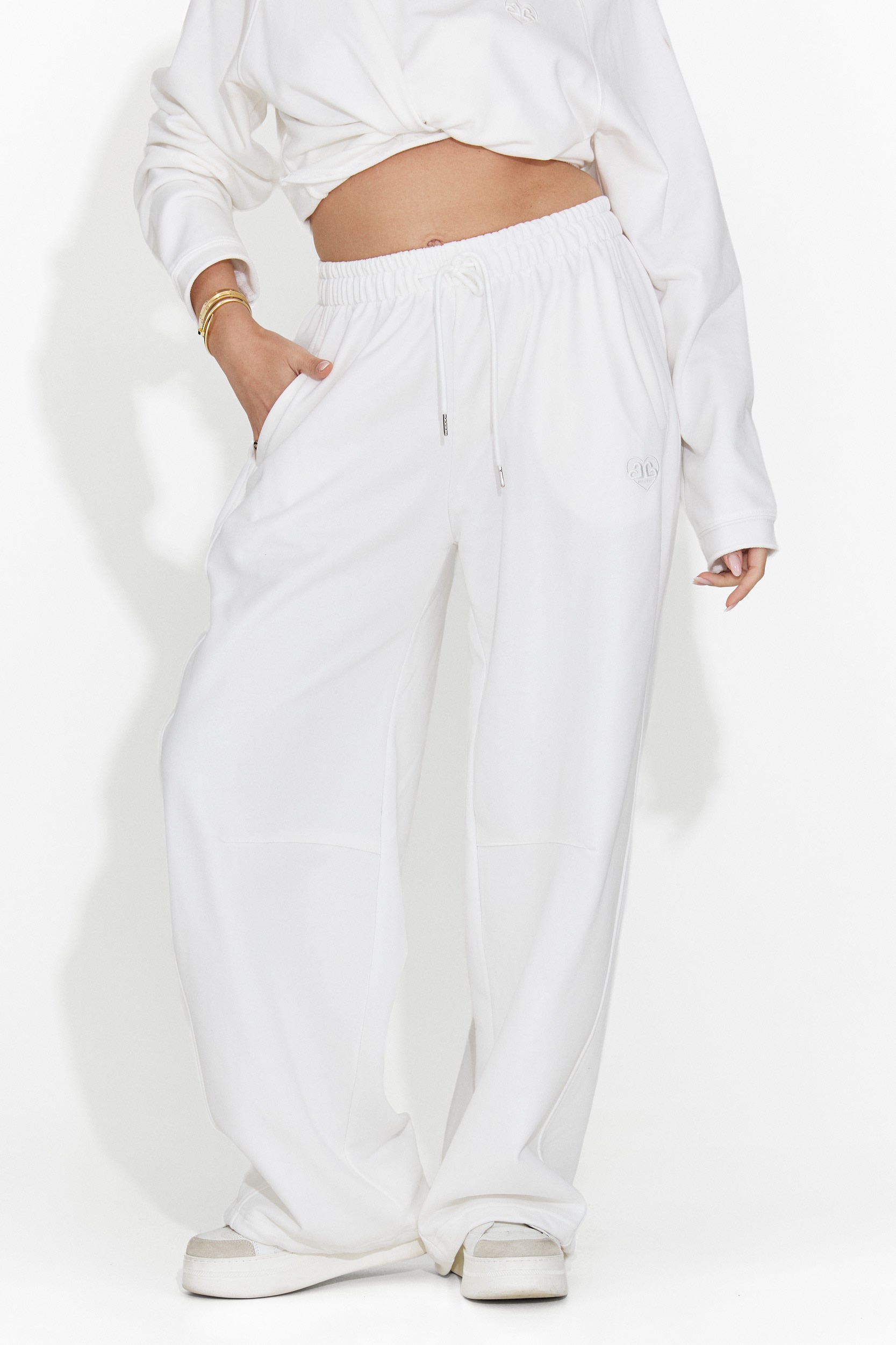 Weiße Damen-Freizeithose Romela Bogas