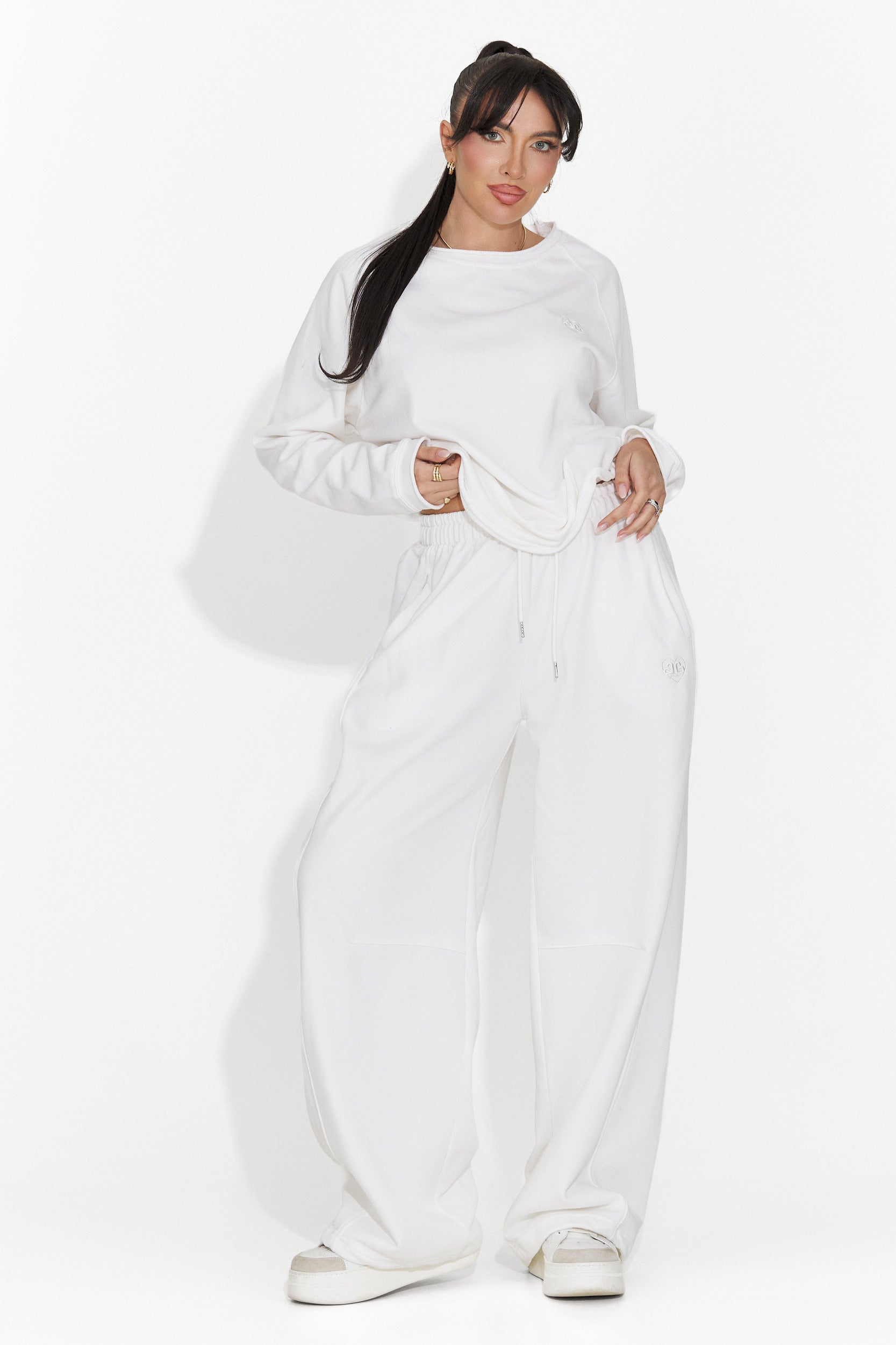 Weiße Damen-Freizeithose Romela Bogas