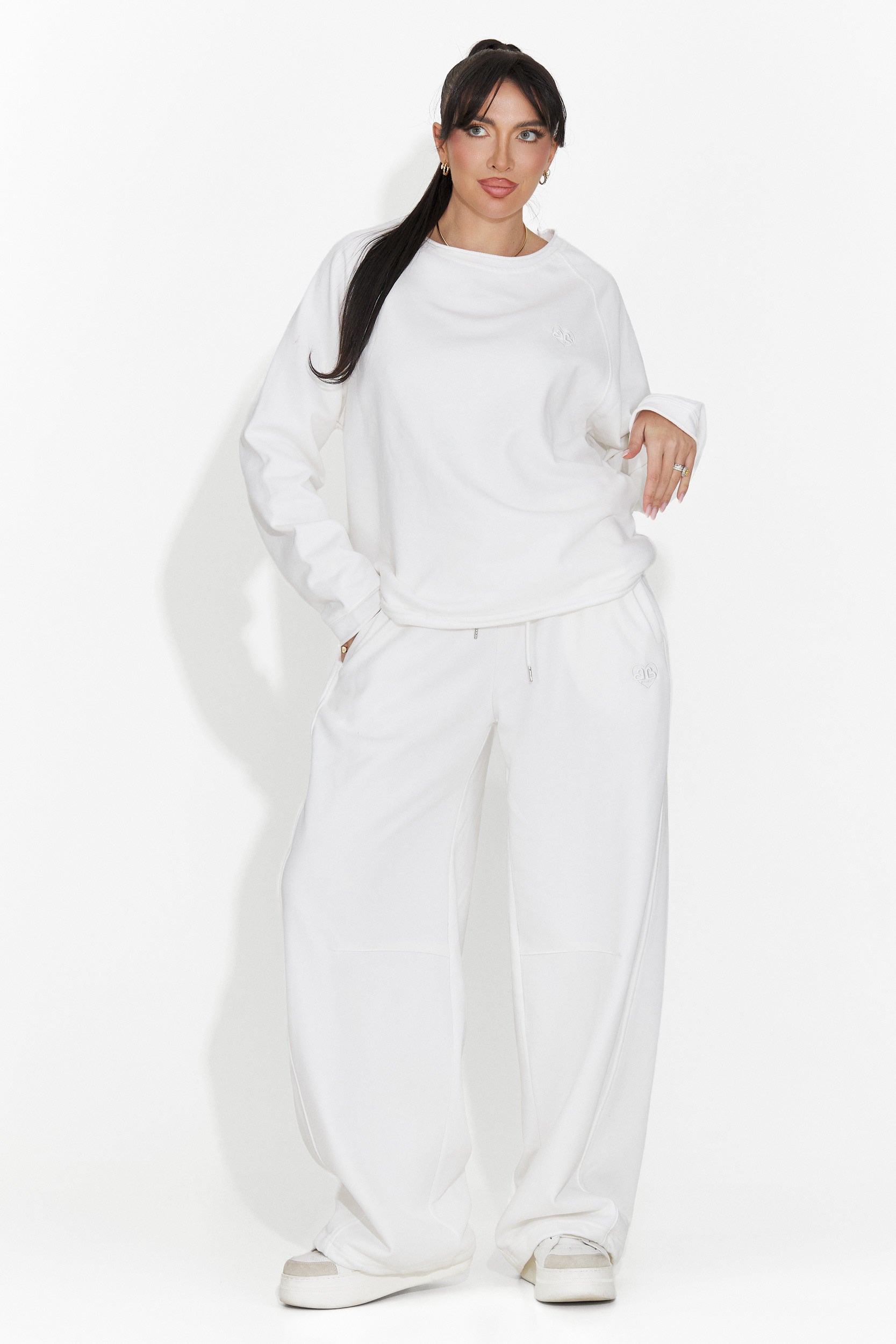 Weiße Damen-Freizeithose Romela Bogas