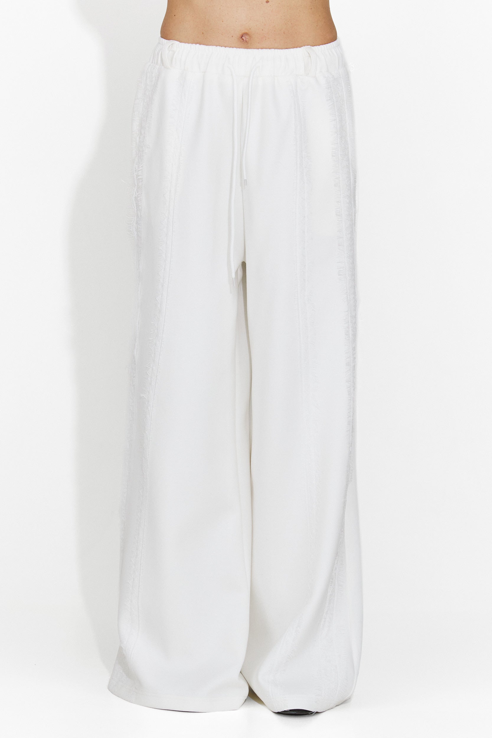 Zarania Bogas ležérní bílé dámské kalhoty