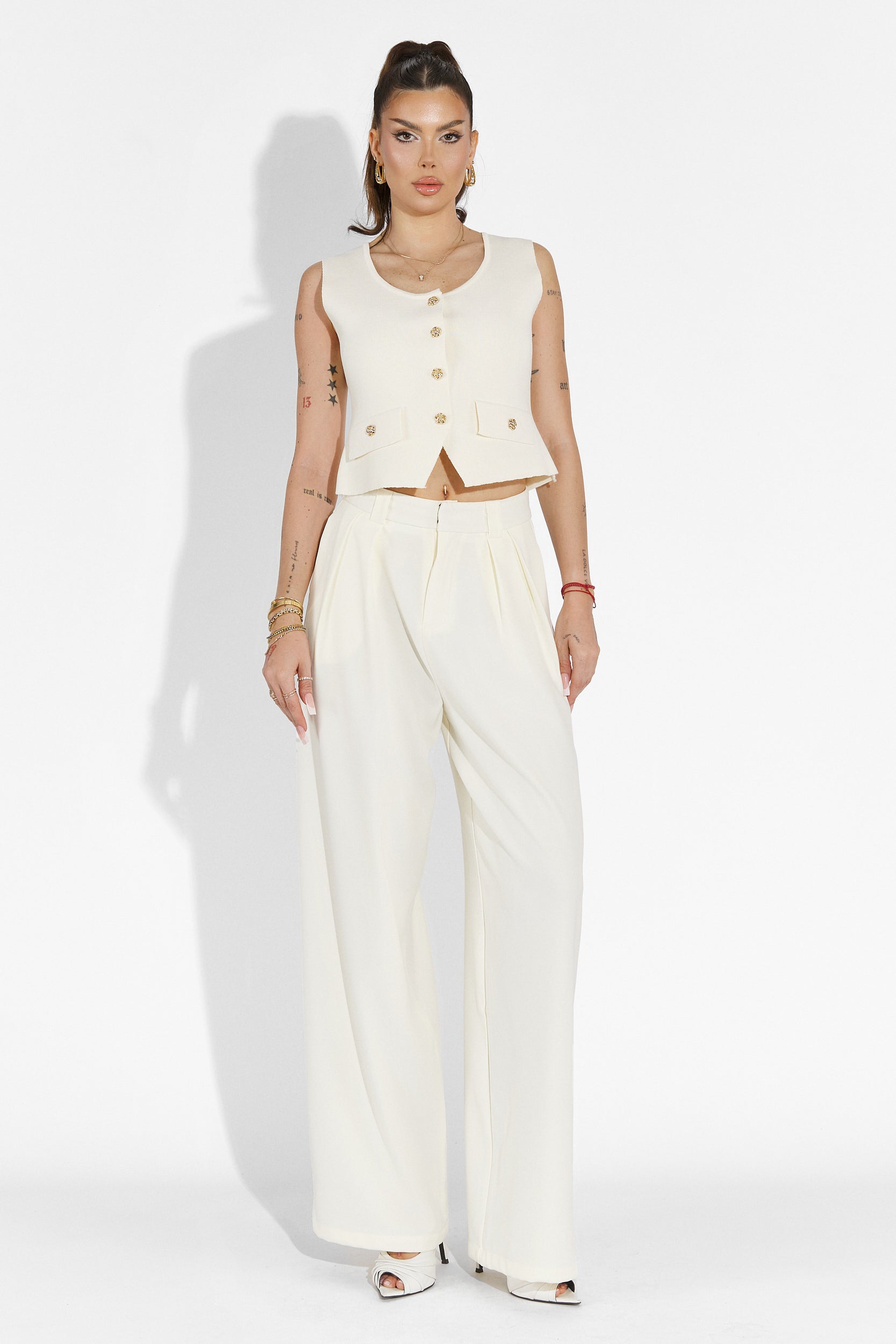 Edward Bogas Casual Beige Ladies Trousers