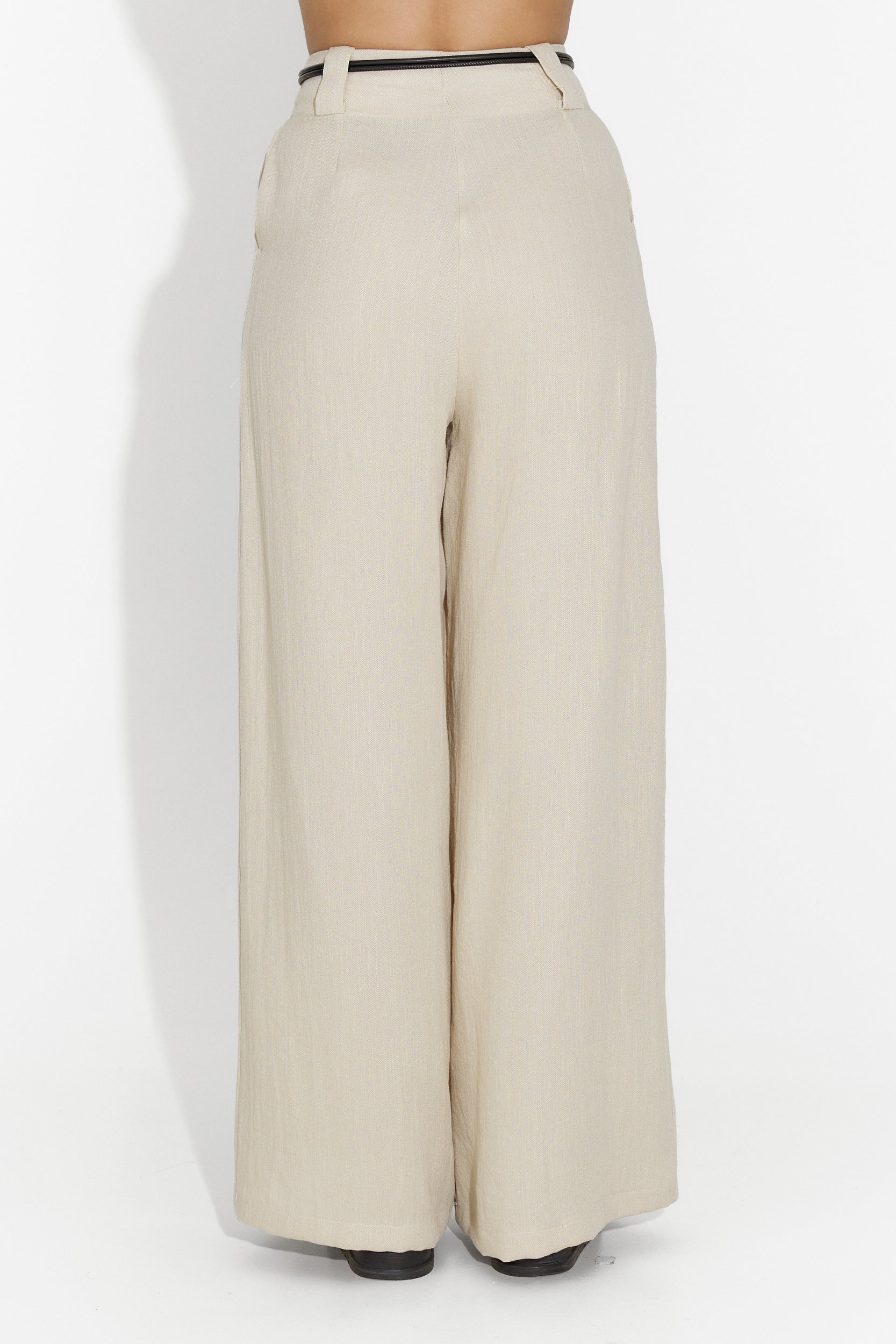 Pantalones casuales beige para damas Mason Bogas