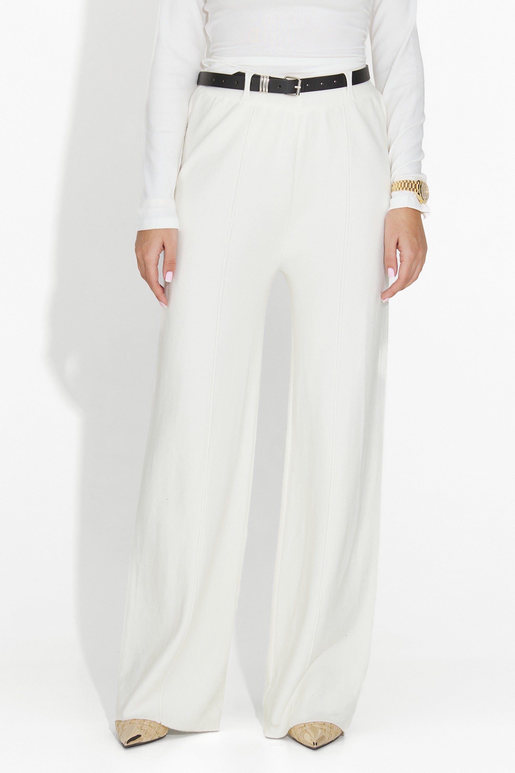 Beige Casual Women's Pants Pietrina Bogas