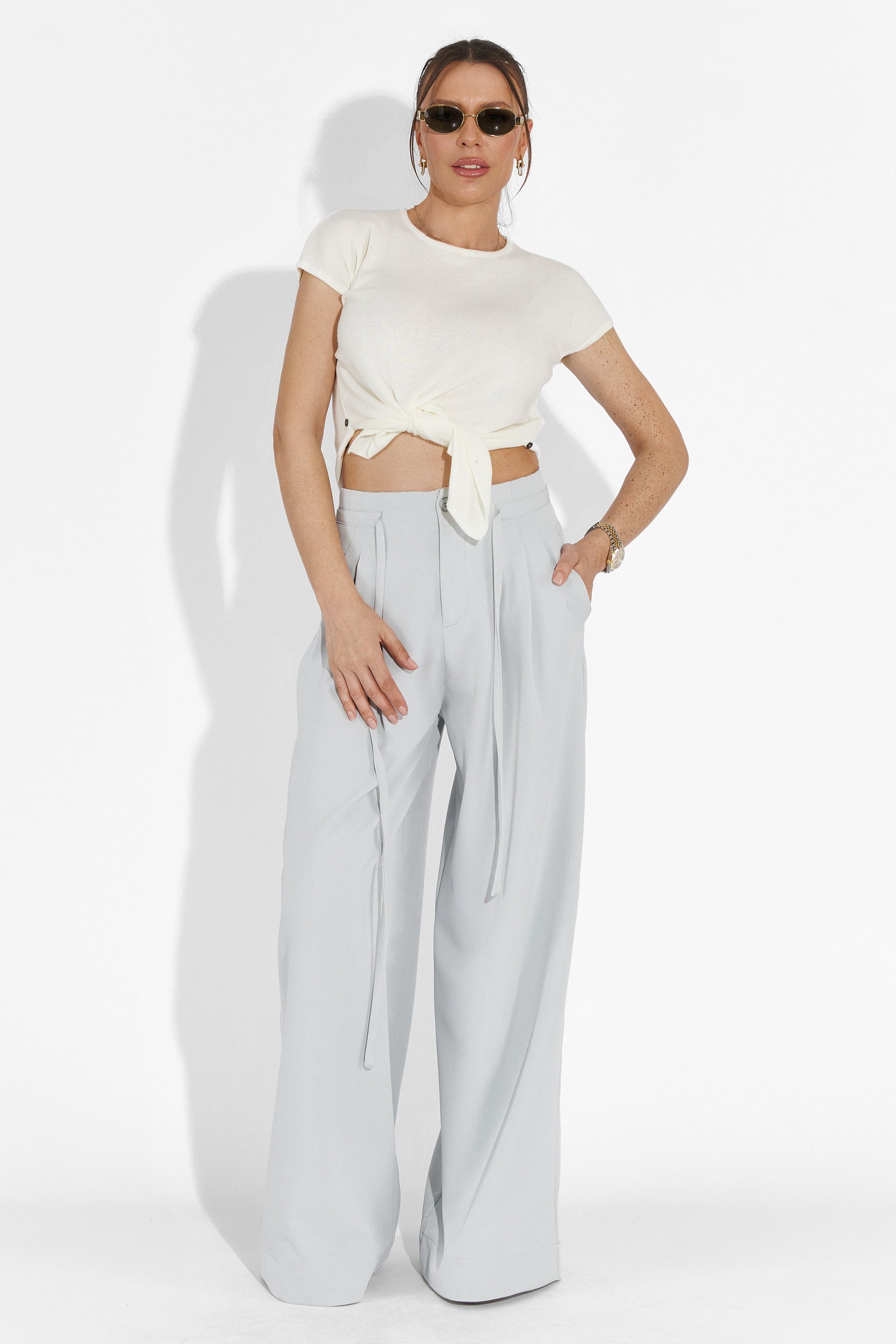 Casual blå byxor för damer Eusebiu Bogas