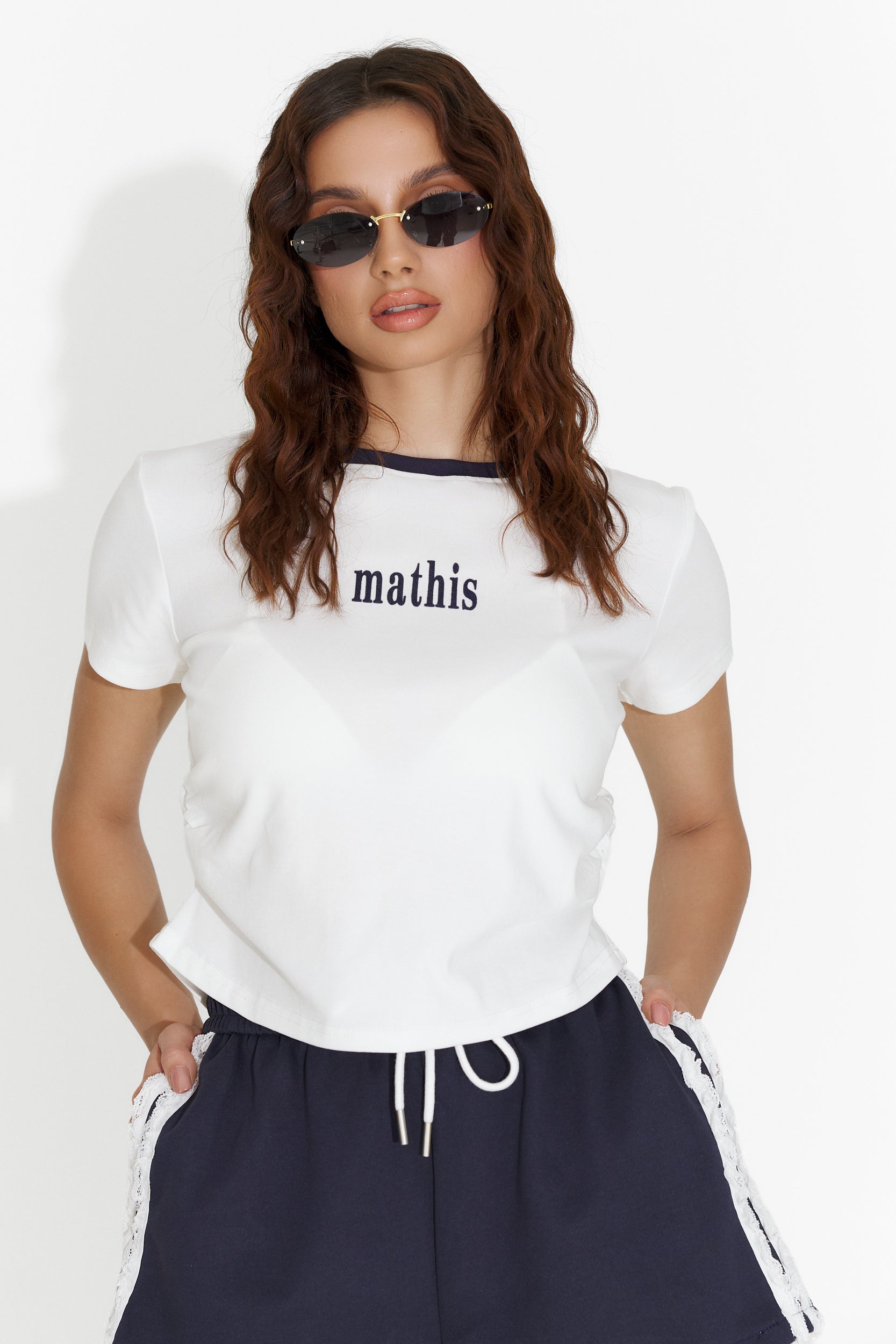 Pantalon décontracté bleu marine pour femmes Reuben Bogas