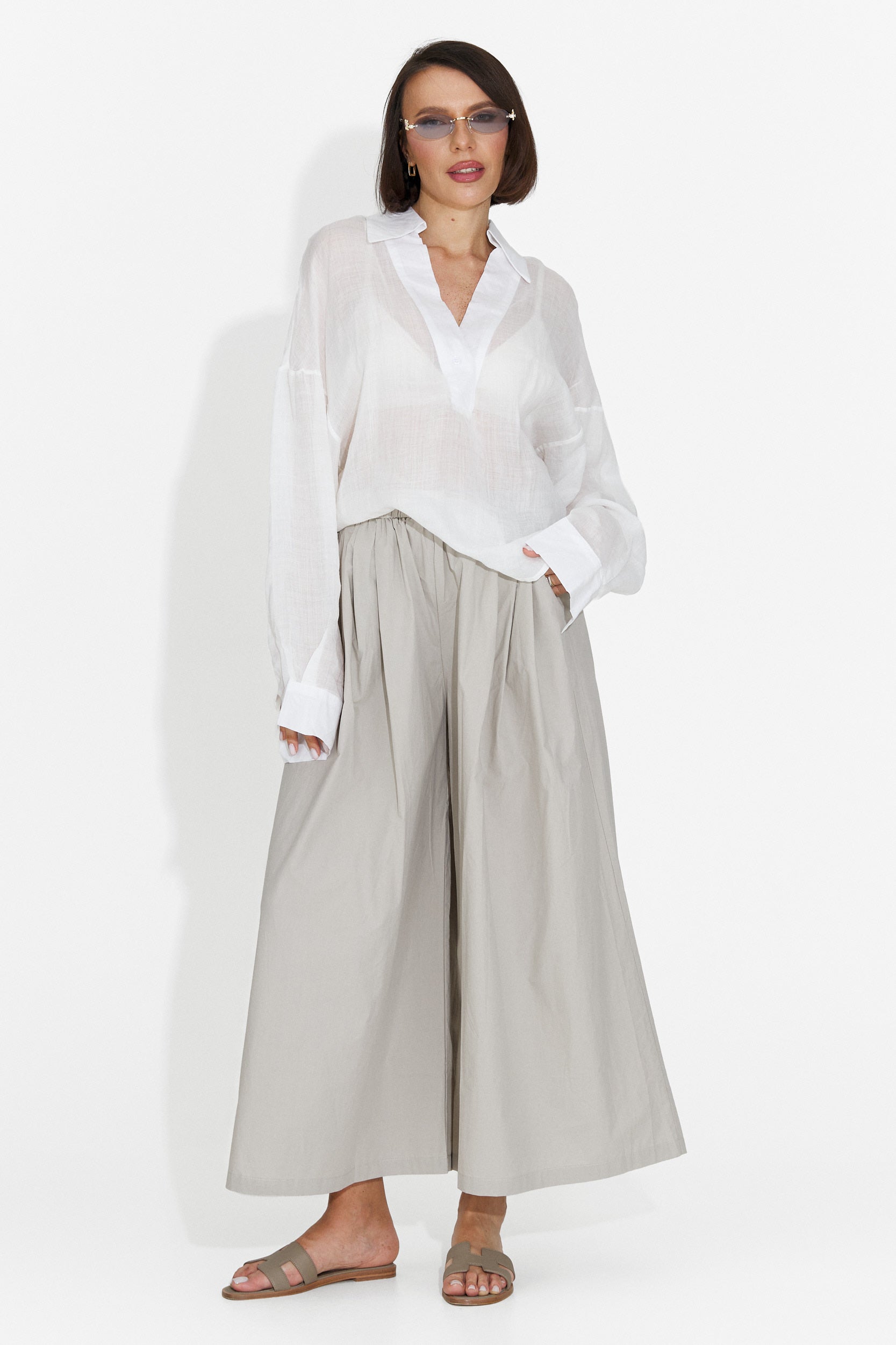 Pantalon décontracté gris pour dames Bluebel Bogas