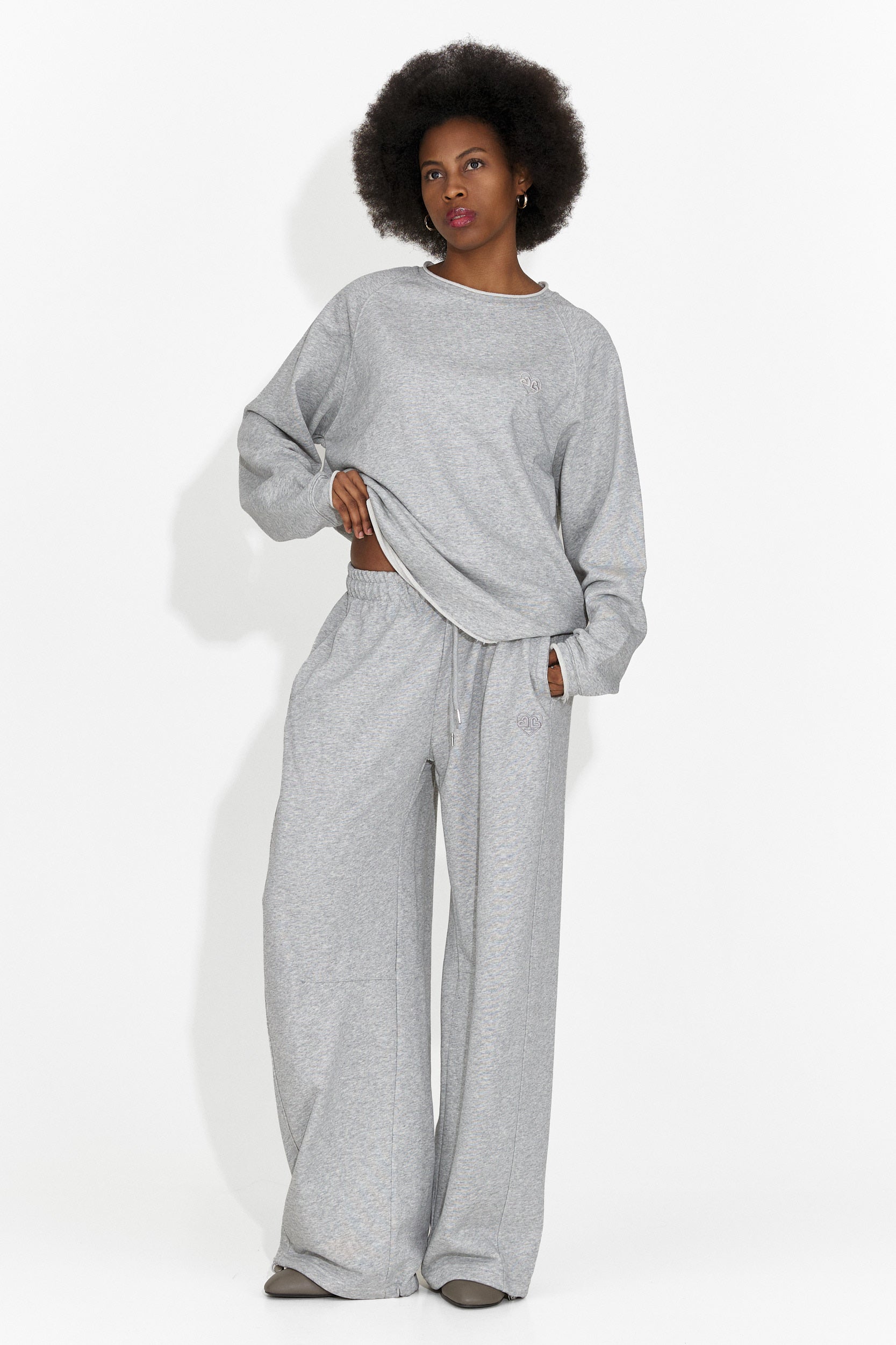 Women's casual gray pants Romela Bogas