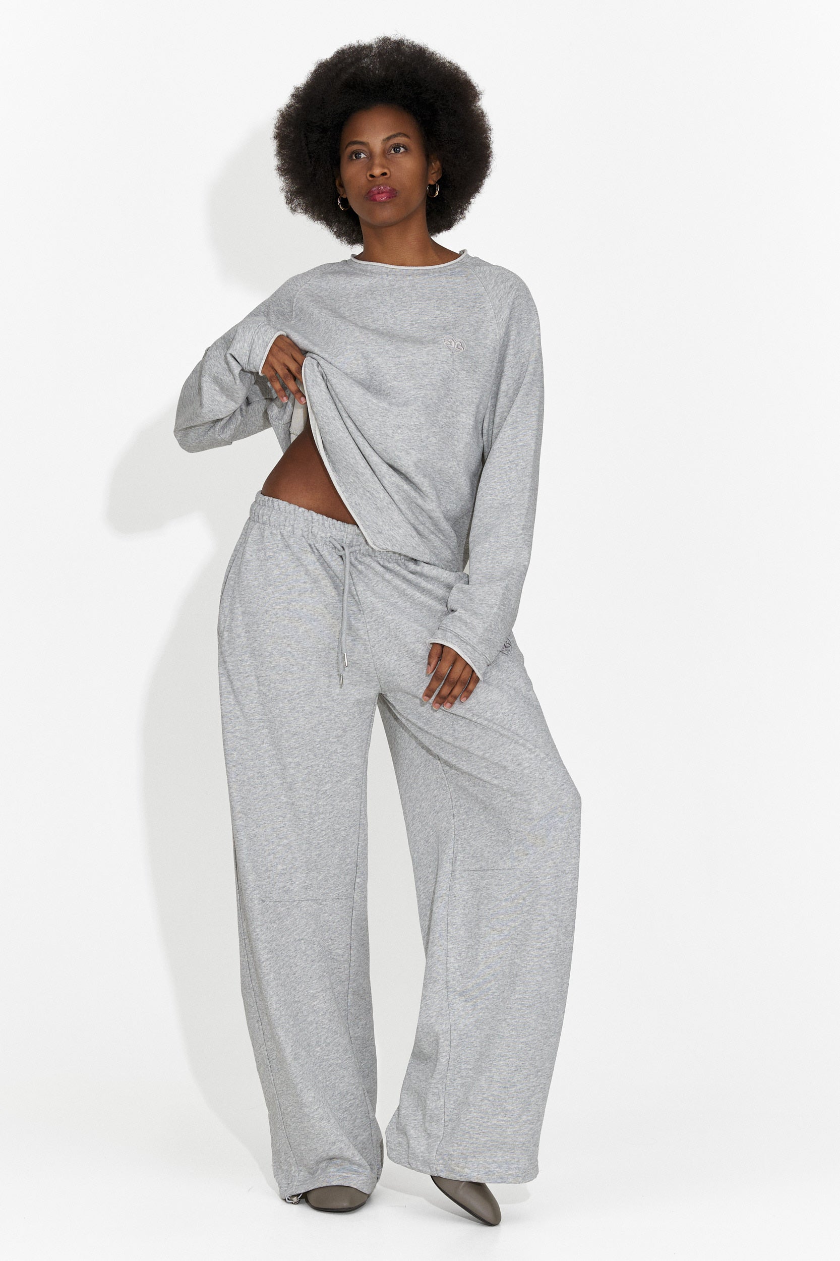 Women's casual gray pants Romela Bogas