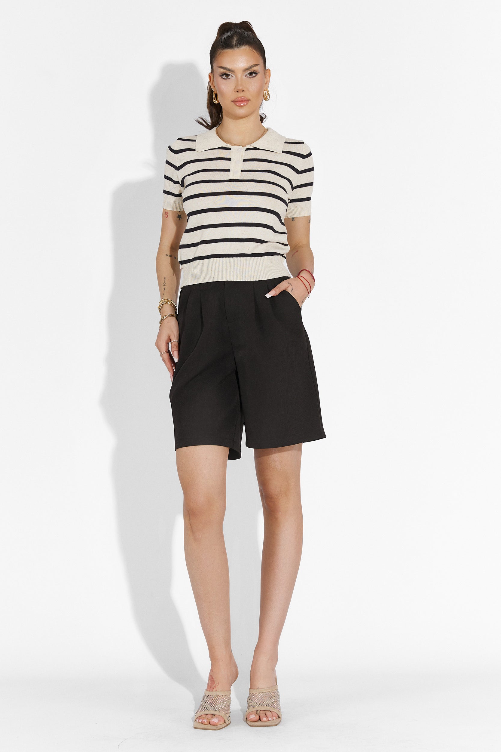 Pantalon décontracté noir pour femme Athuro Bogas