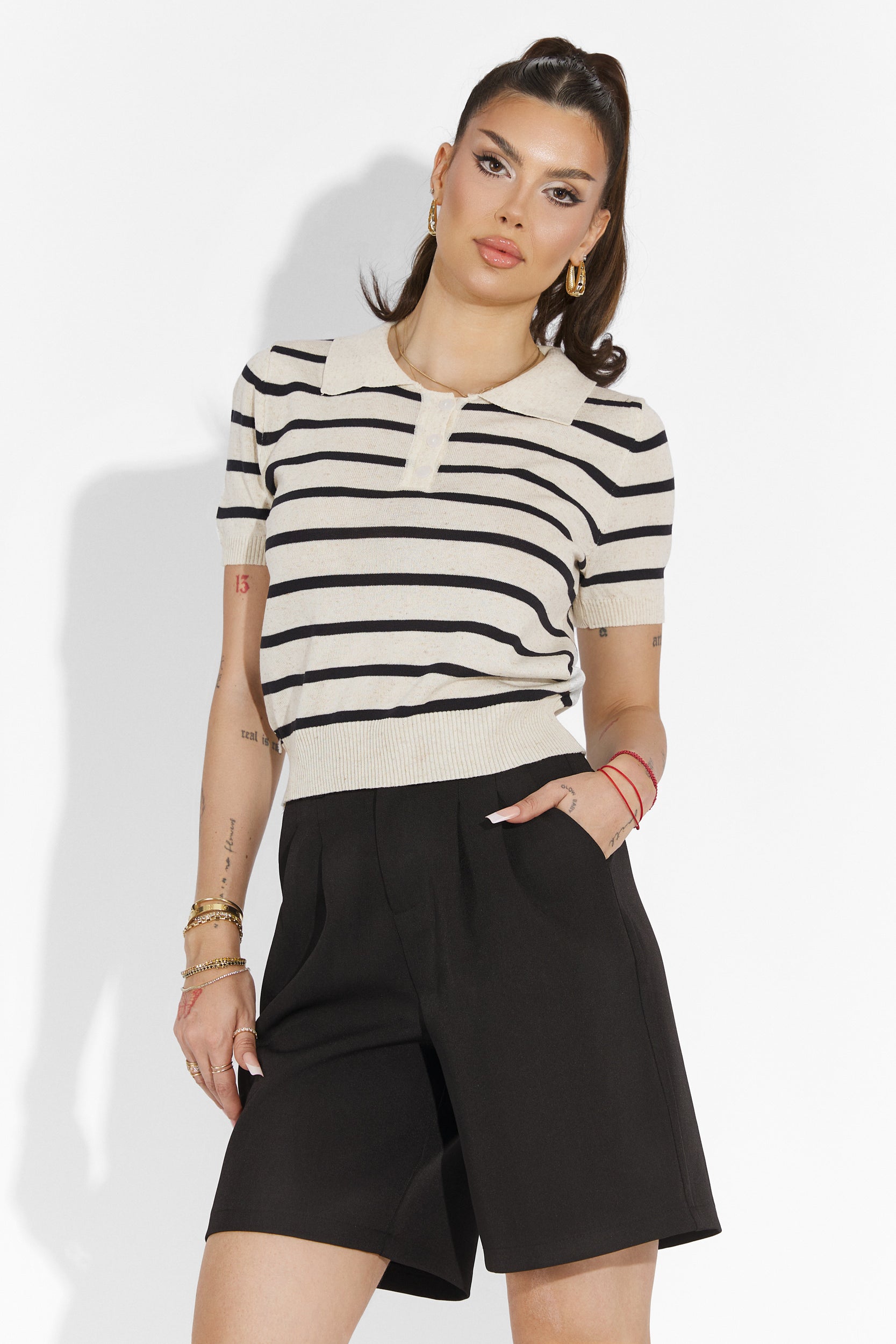 Pantalon décontracté noir pour femme Athuro Bogas