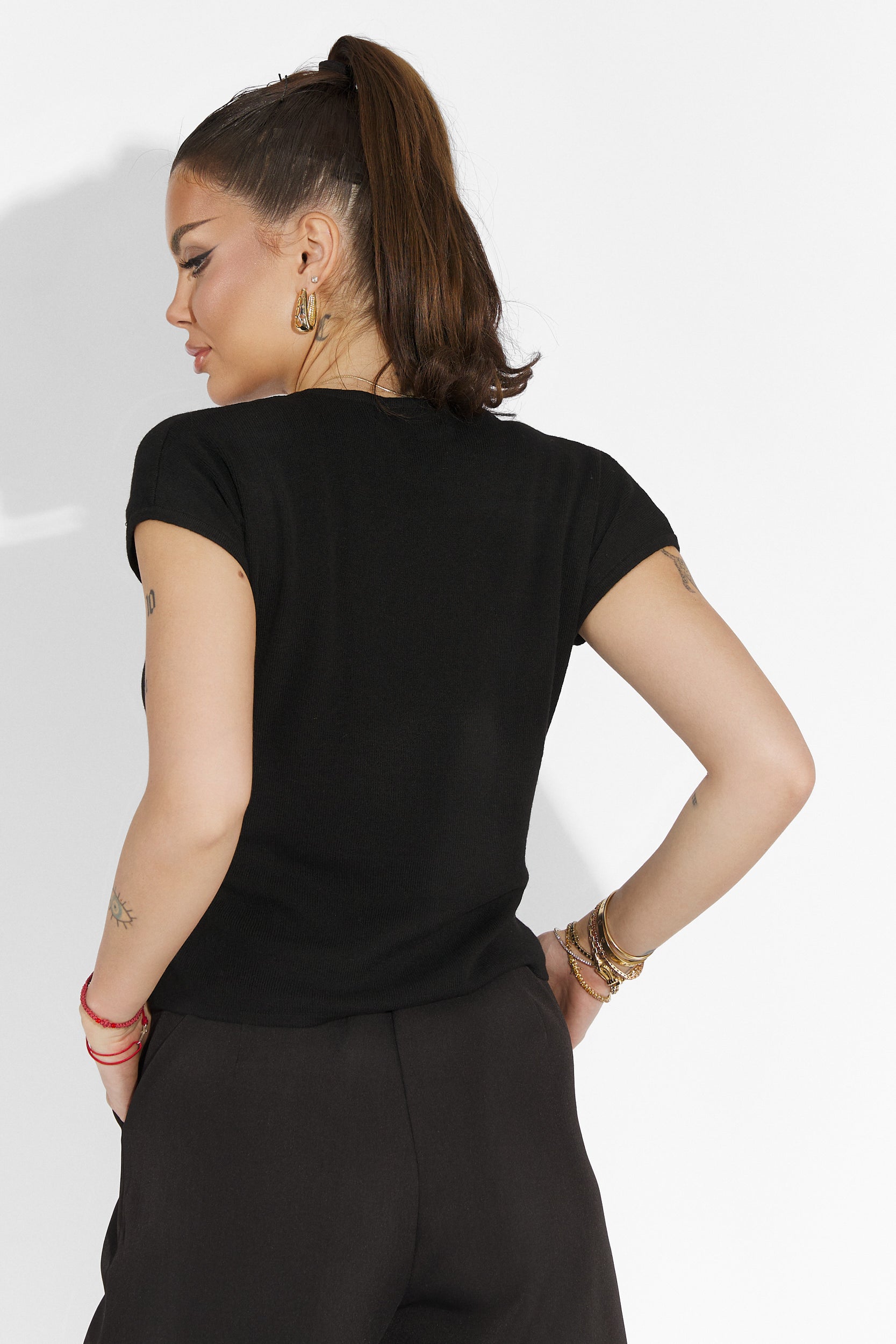 Pantalon décontracté noir pour femme Athuro Bogas