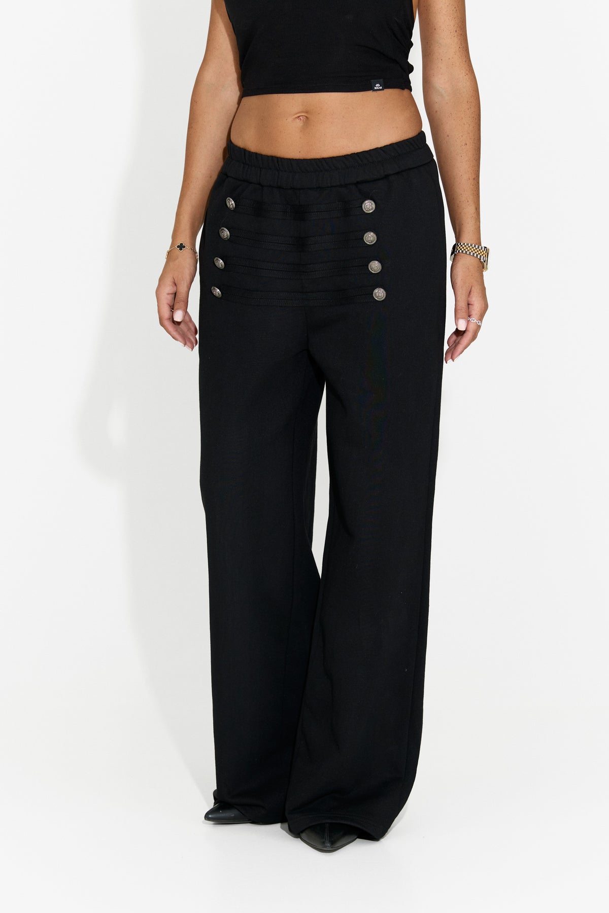 Women's casual black trousers Velezoena Bogas