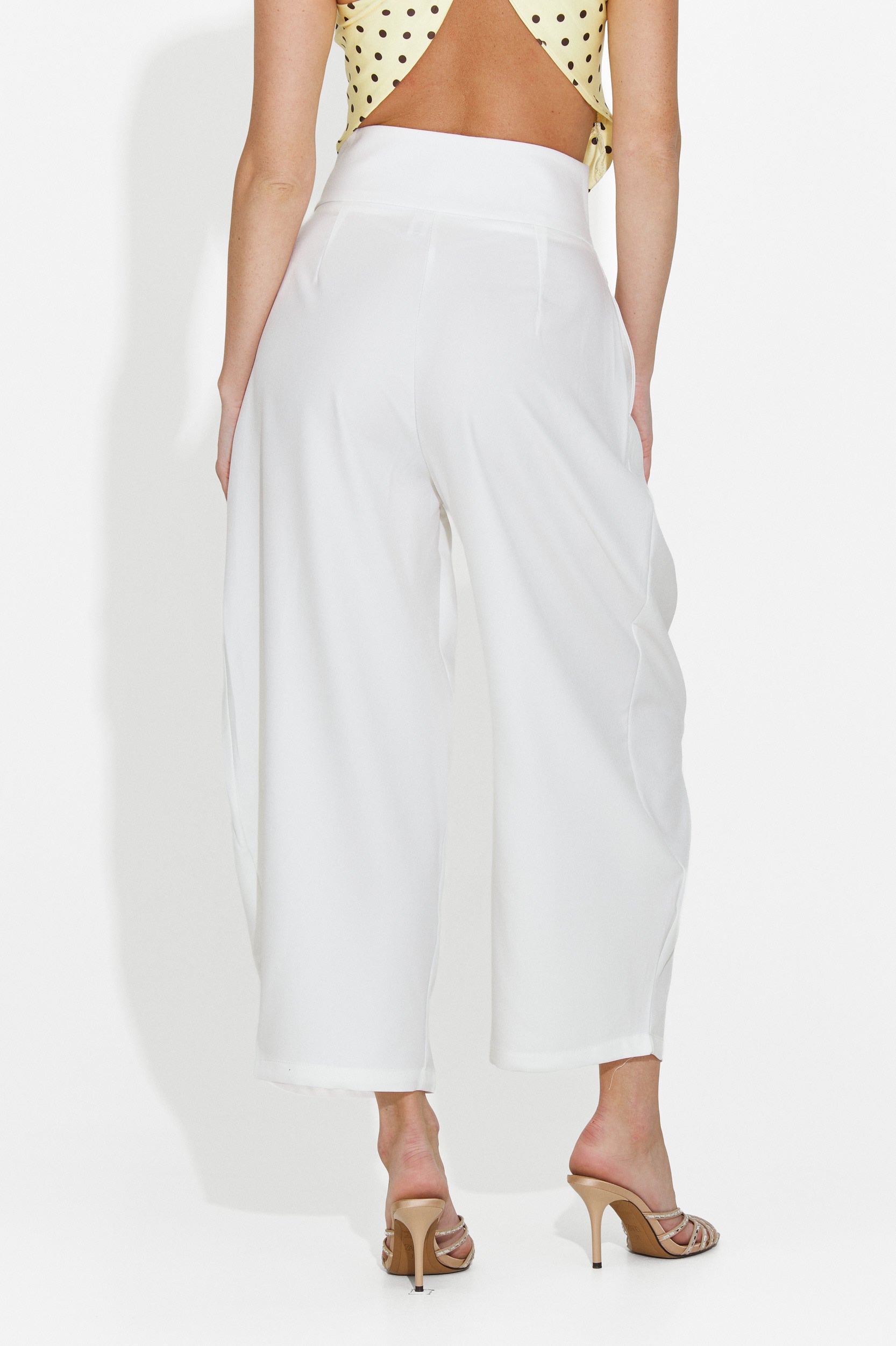 Women's elegant white pants Kemily Bogas