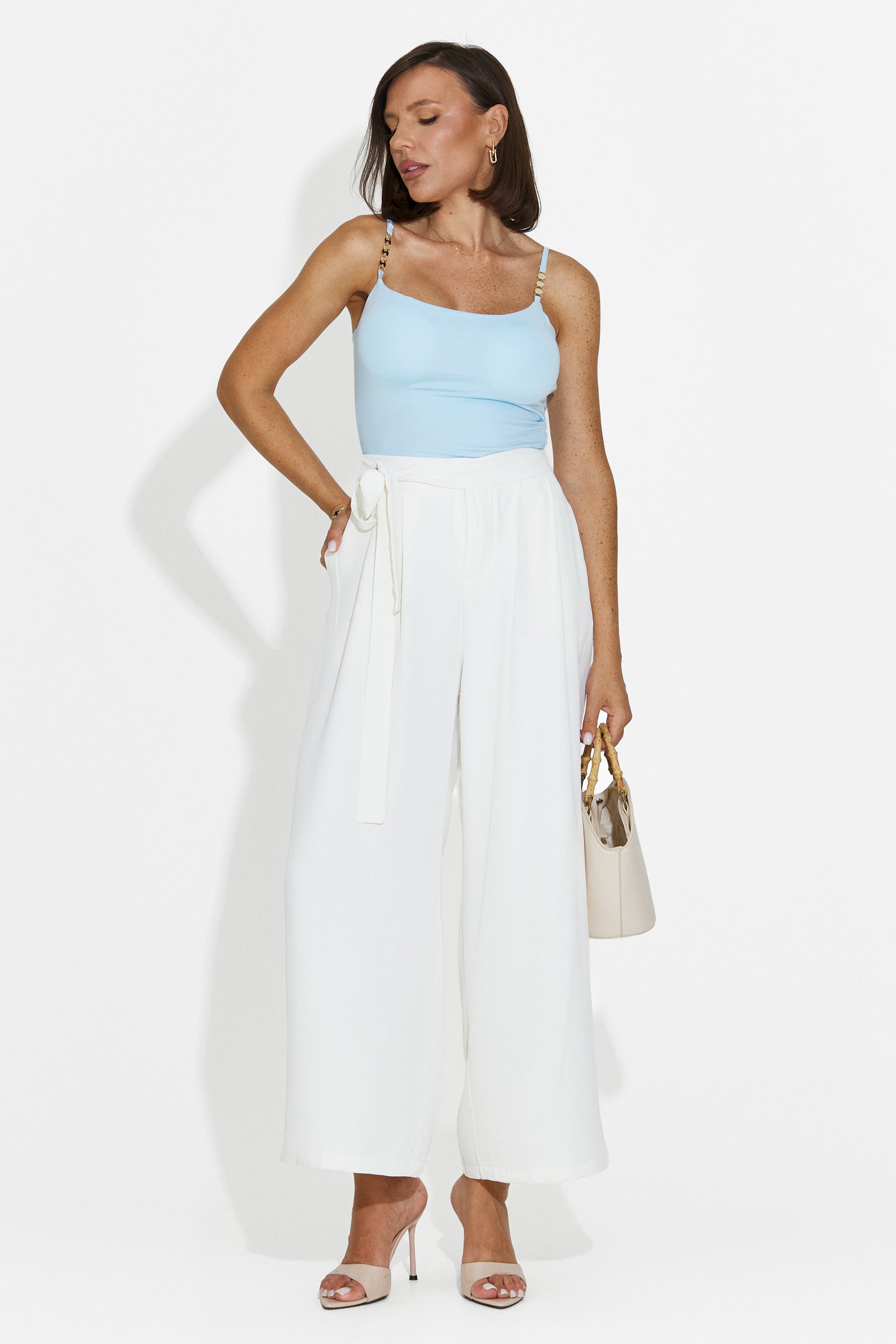 Women's elegant white pants Lioria Bogas