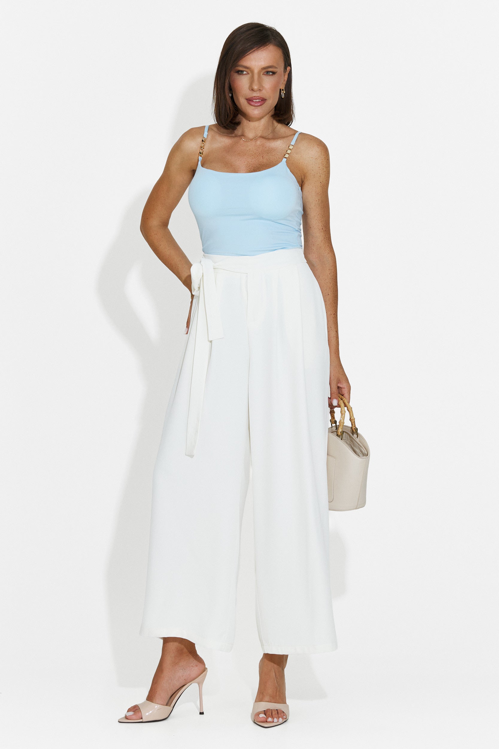 Women's elegant white pants Lioria Bogas