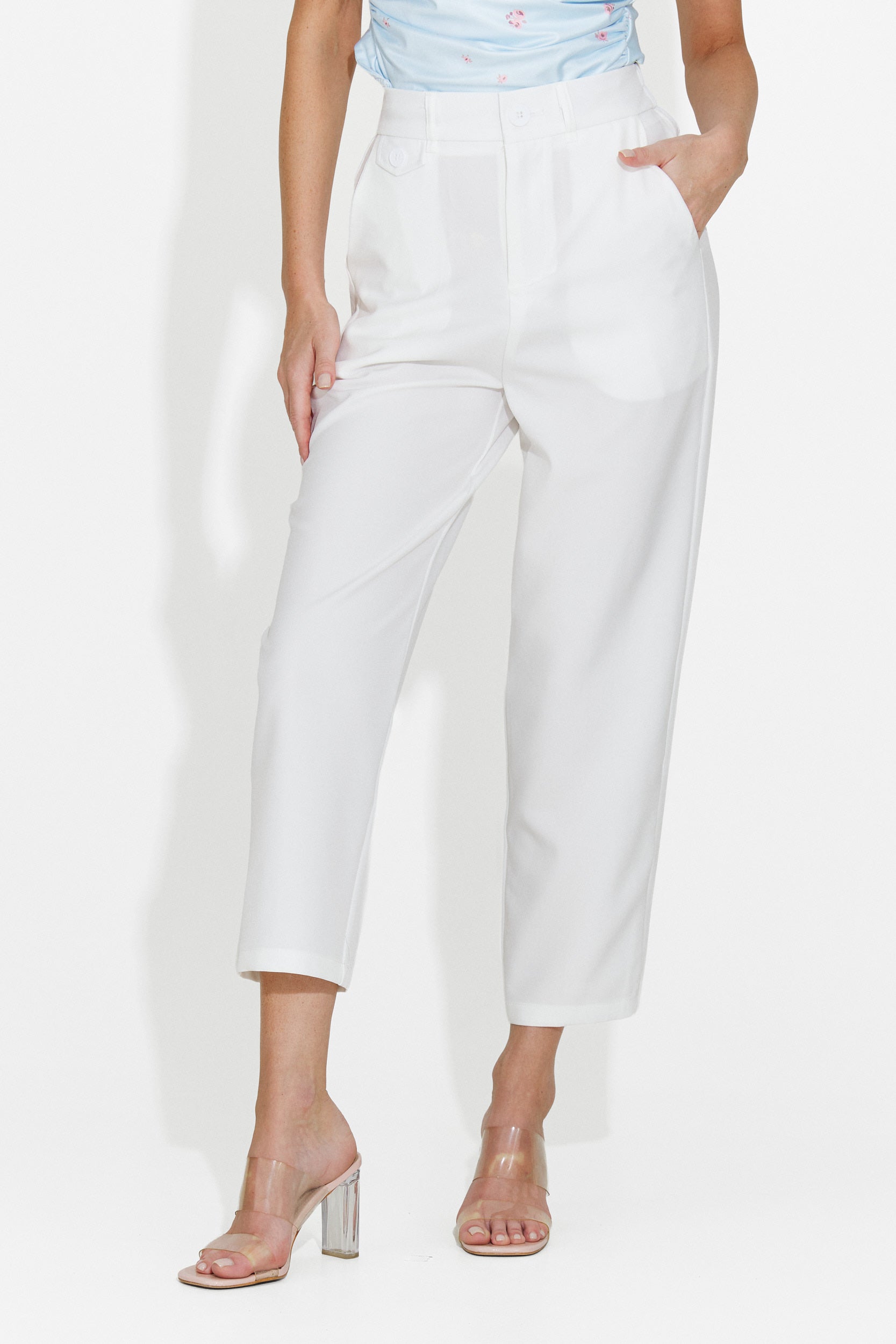 Women's elegant white pants Sereia Bogas