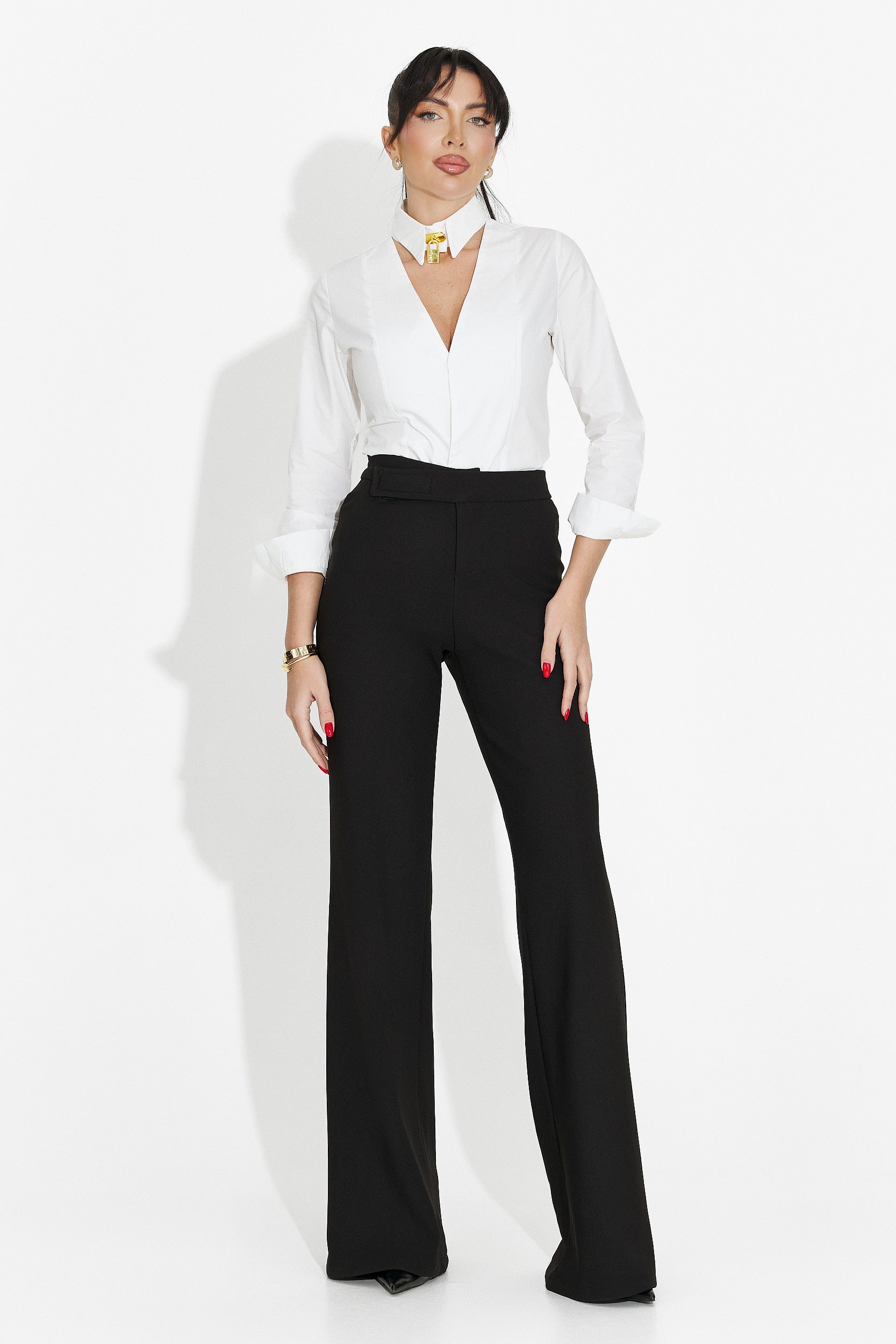 Elegant Black Women's Pants Olbeia Bogas