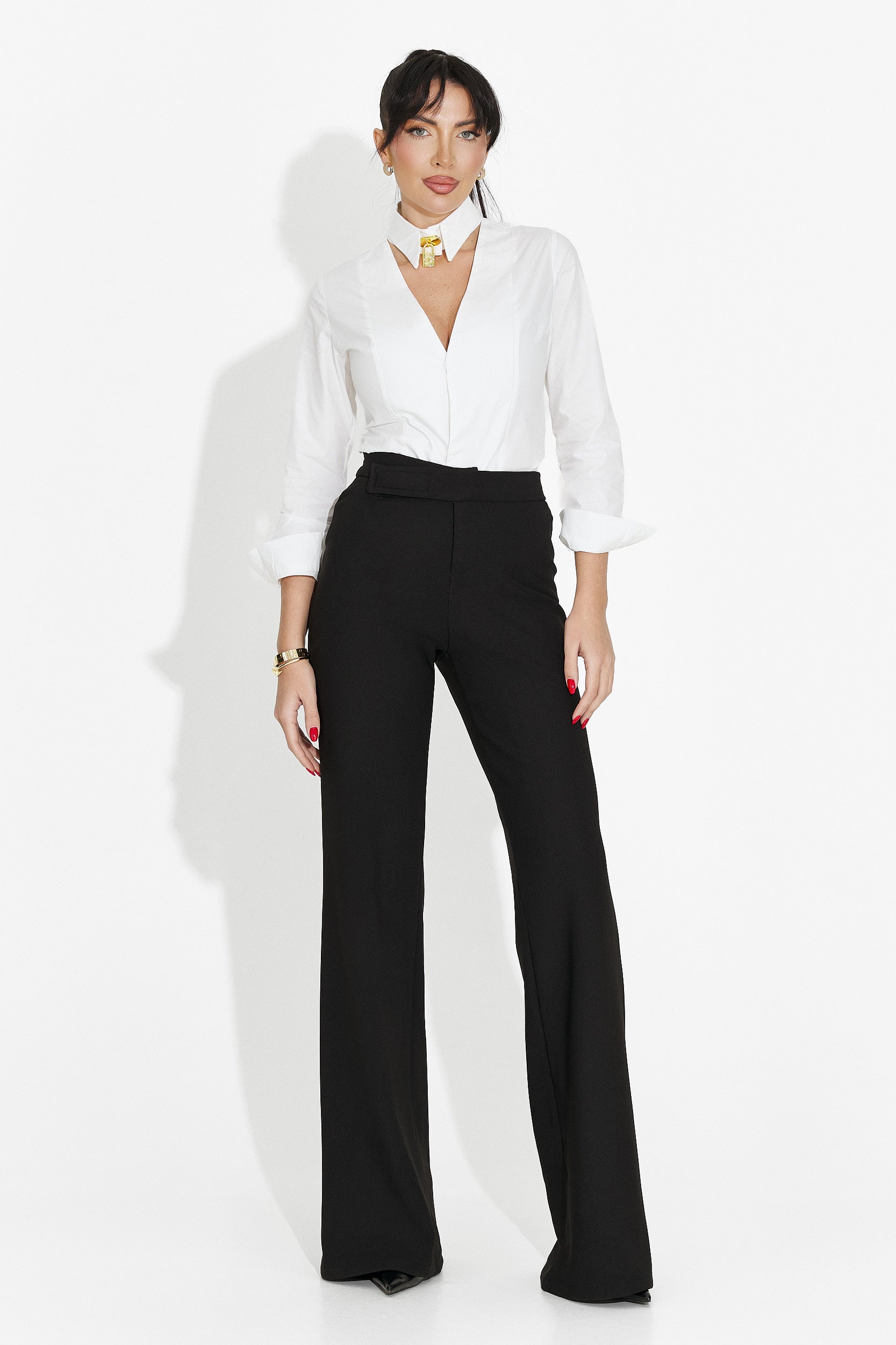 Elegant Black Women's Pants Olbeia Bogas