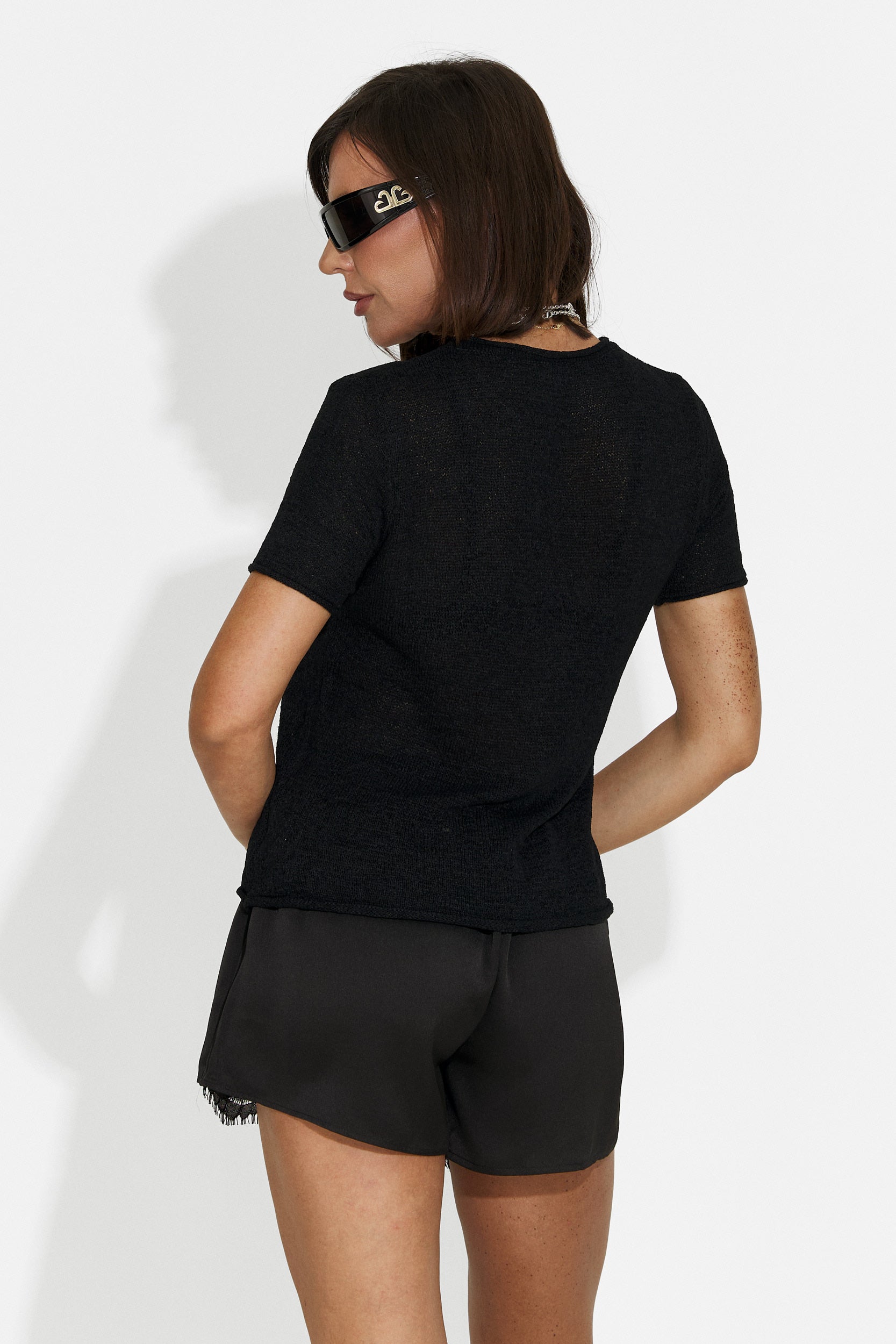 Women's short black pants Vicensia Bogas